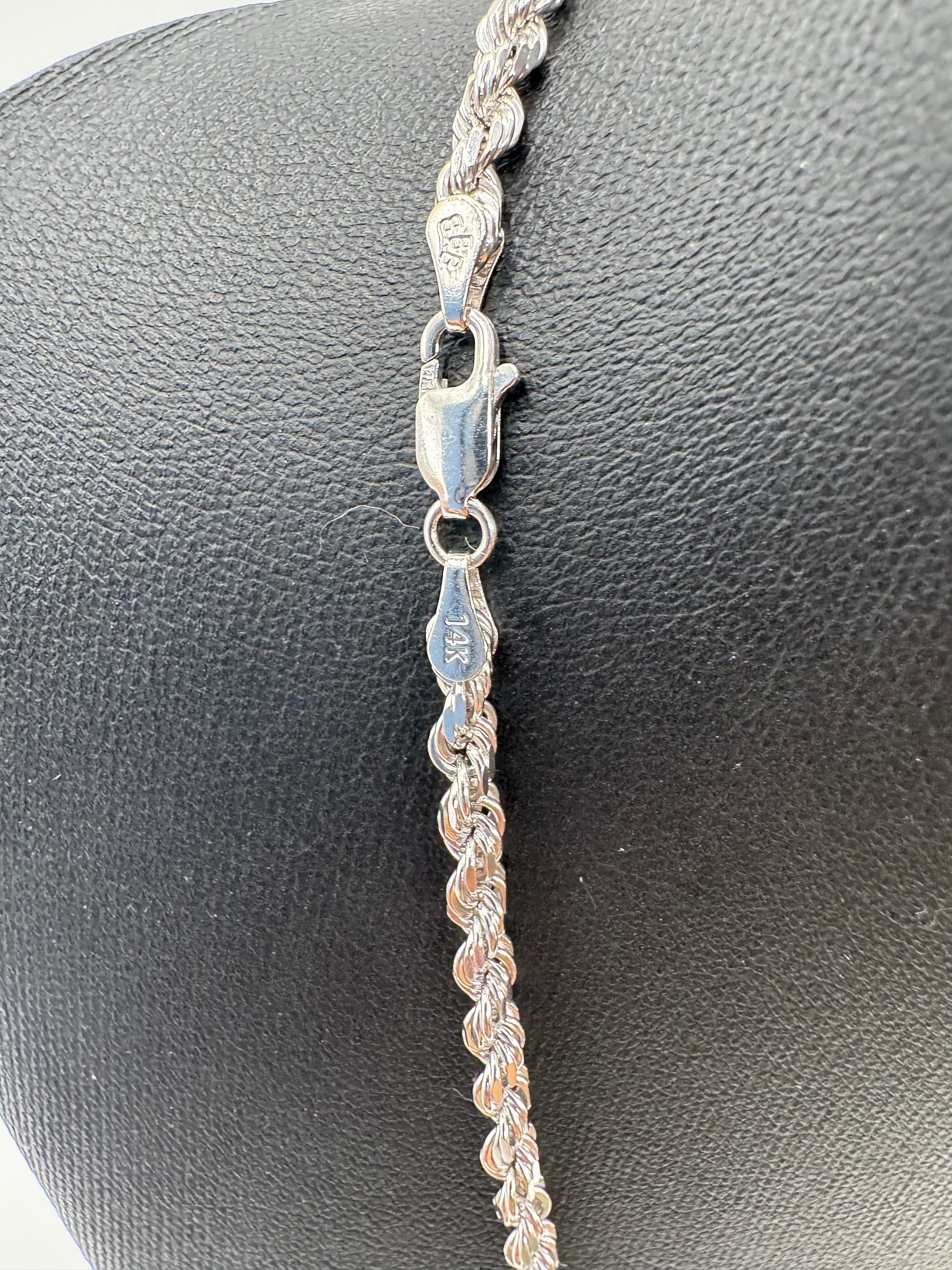 3.5mm Rope Chain 20 inches (DIAMOND CUT)