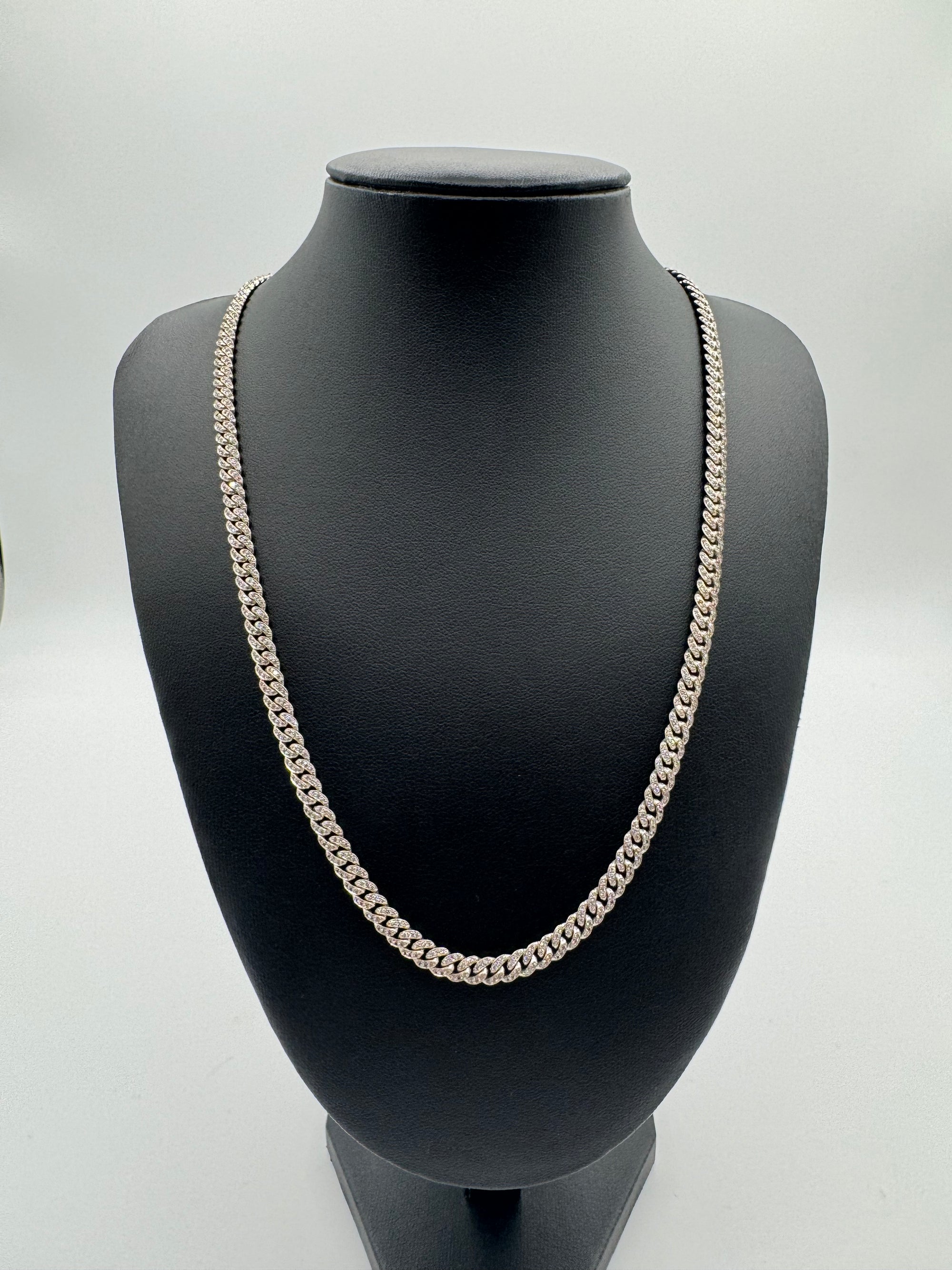 5MM Diamond Miami Cuban Link 20 inches (JACOJE Stamped)