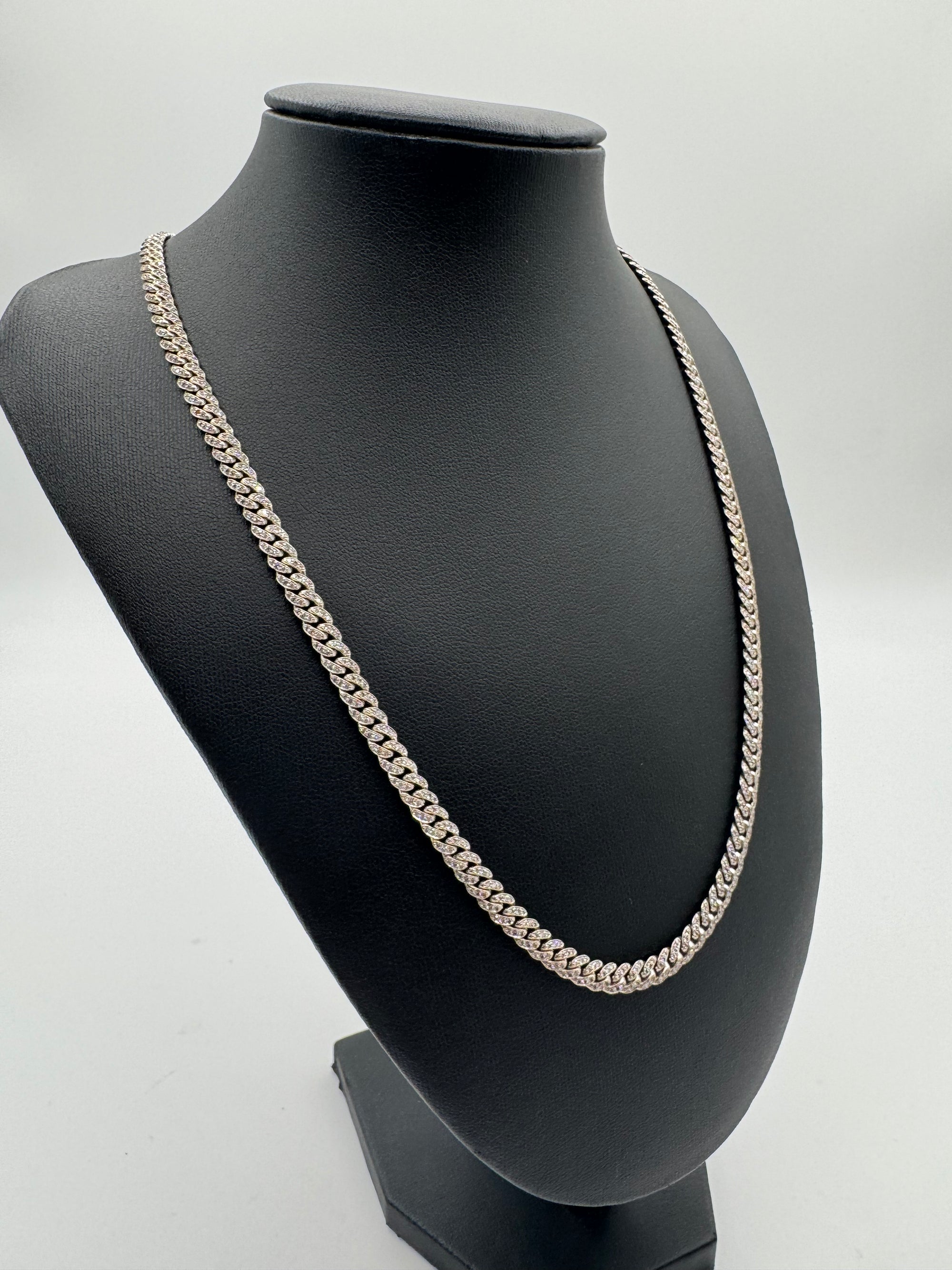 5MM Diamond Miami Cuban Link 20 inches (JACOJE Stamped)