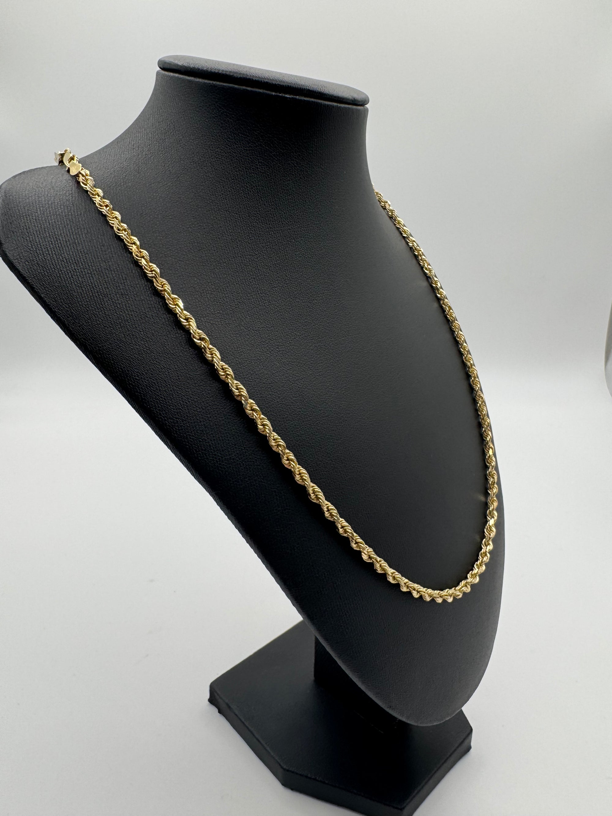 3.5mm Rope Chain 24.5 inches (DIAMOND CUT) - LINX RESALE