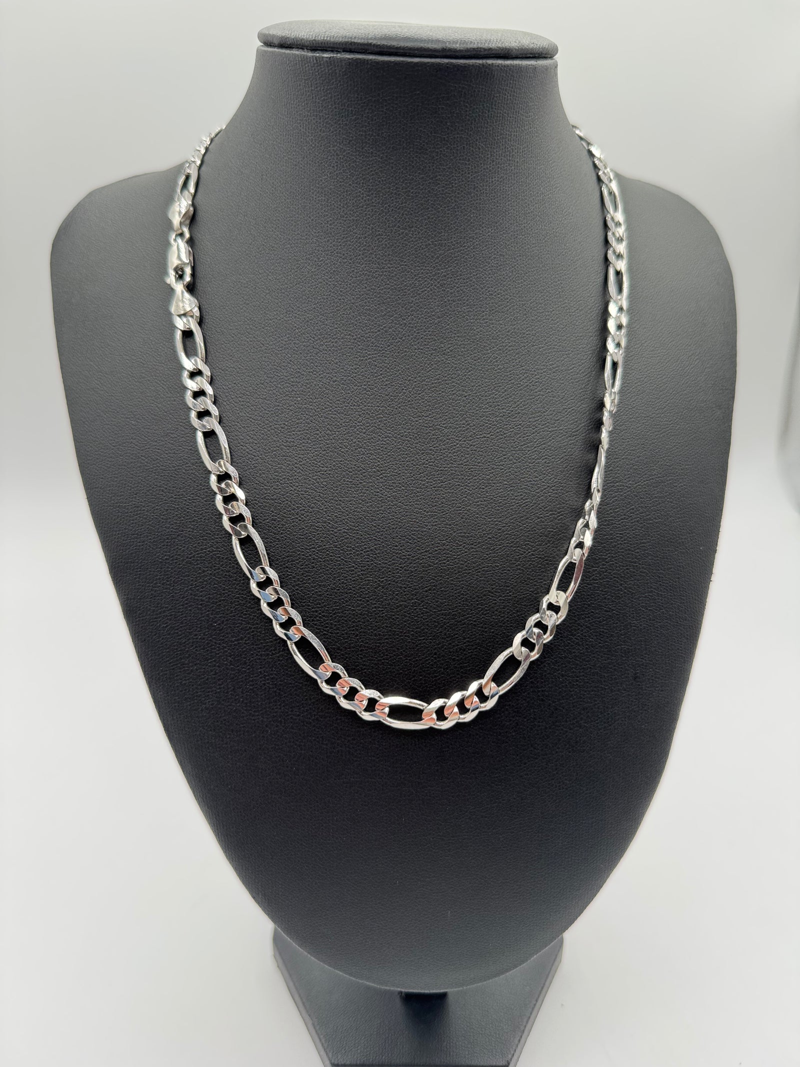 6mm Figaro Chain 26 inches