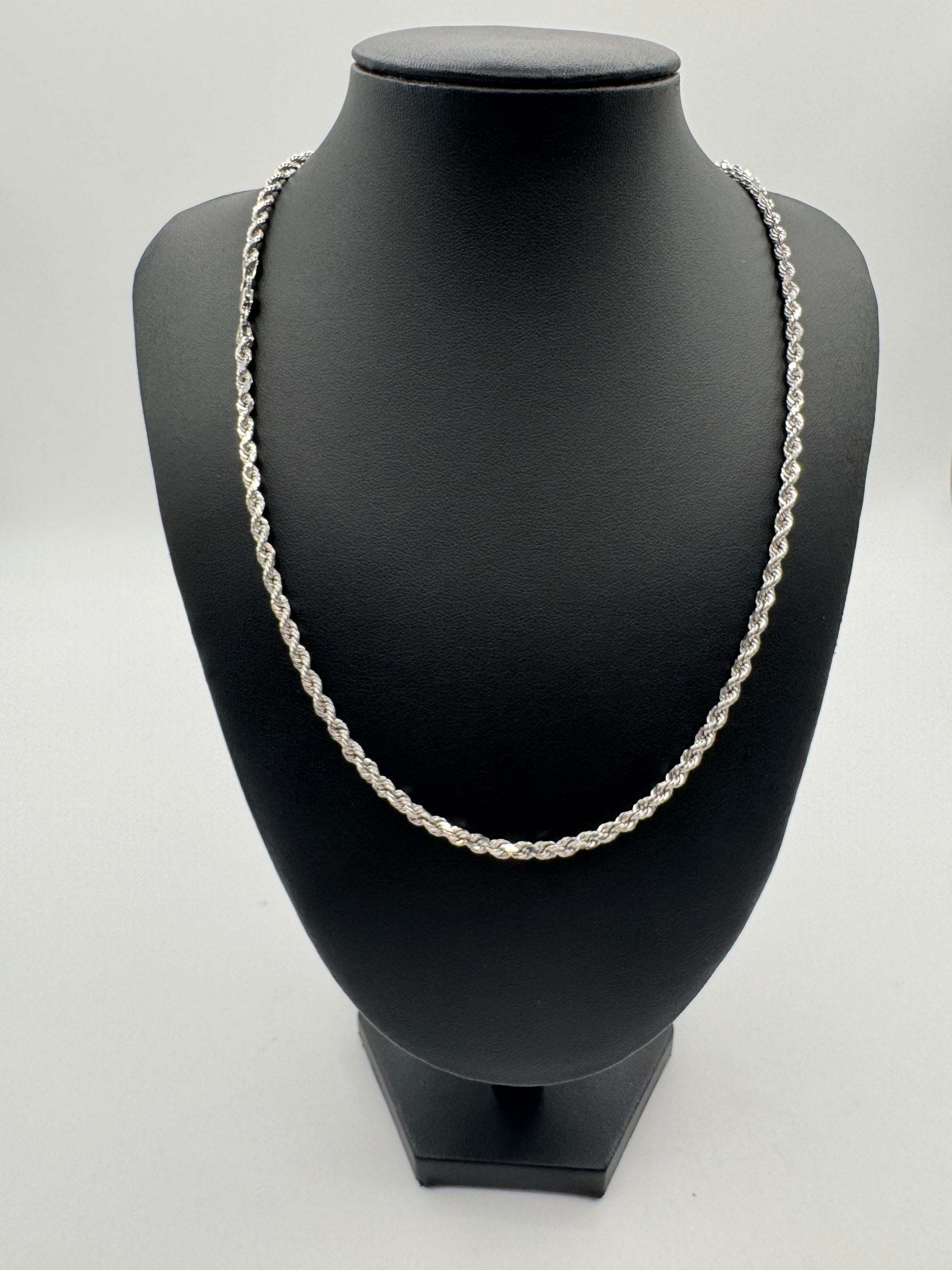 3.5mm Rope Chain 20 inches (DIAMOND CUT)