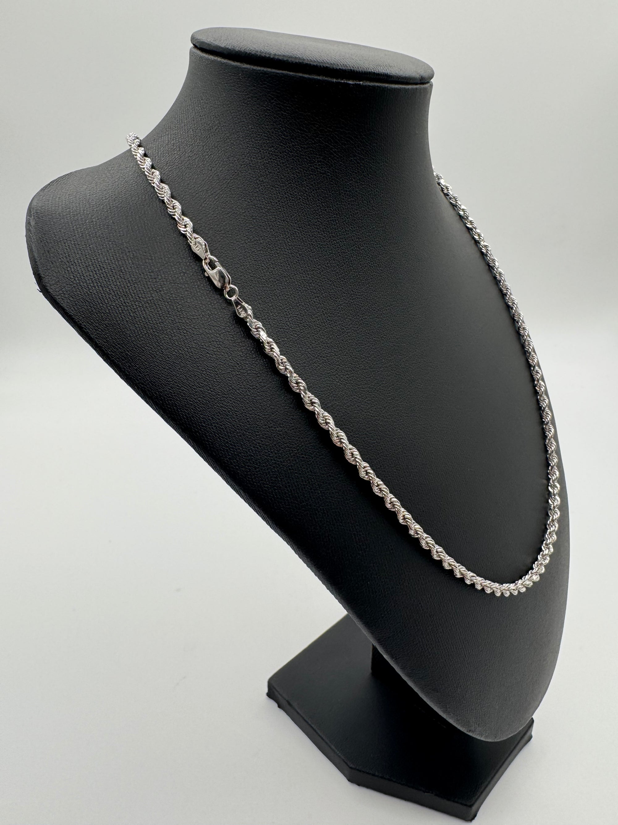 3.5mm Rope Chain 20 inches (DIAMOND CUT)