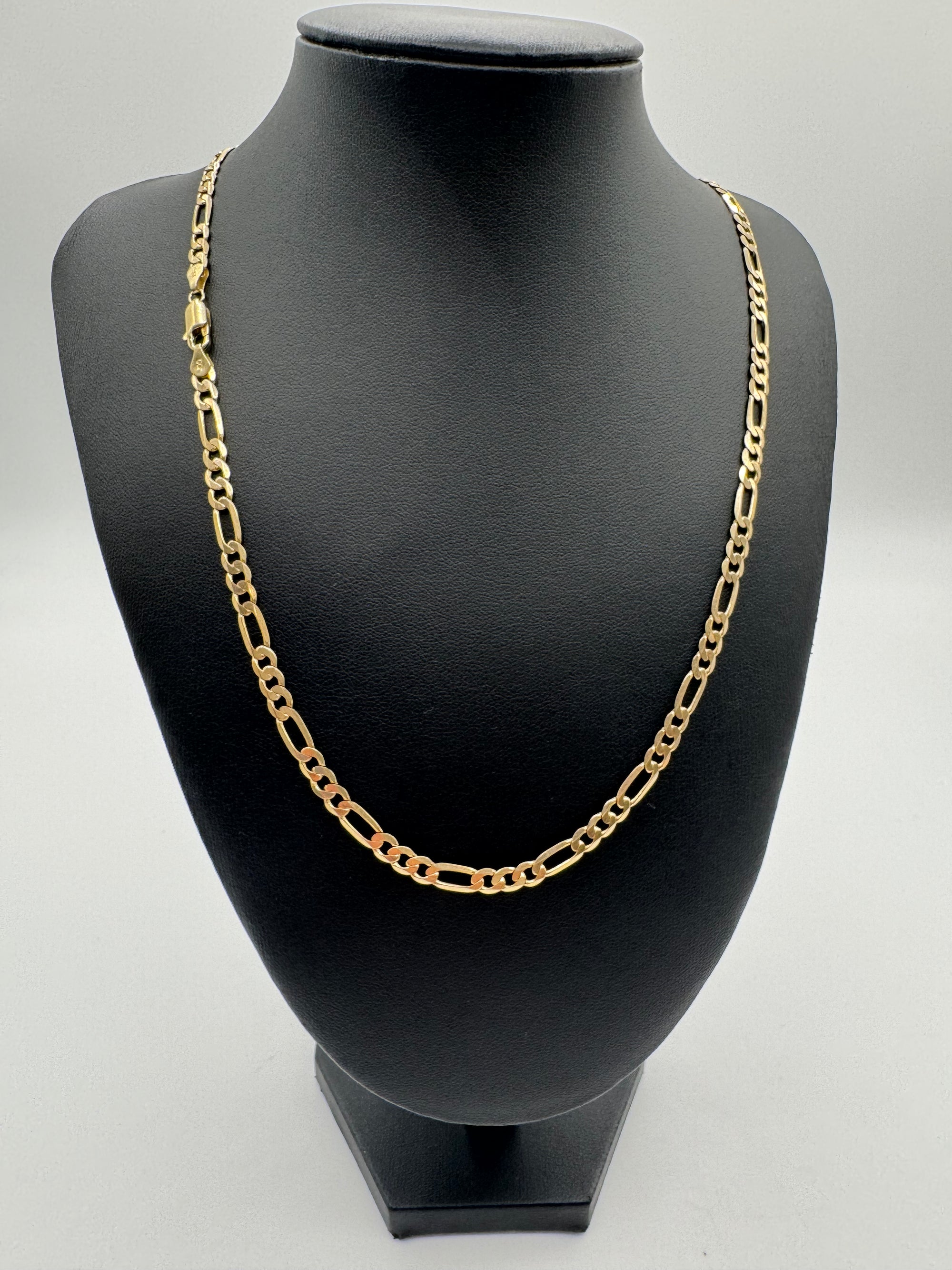 4.5mm Figaro Chain 24 inches