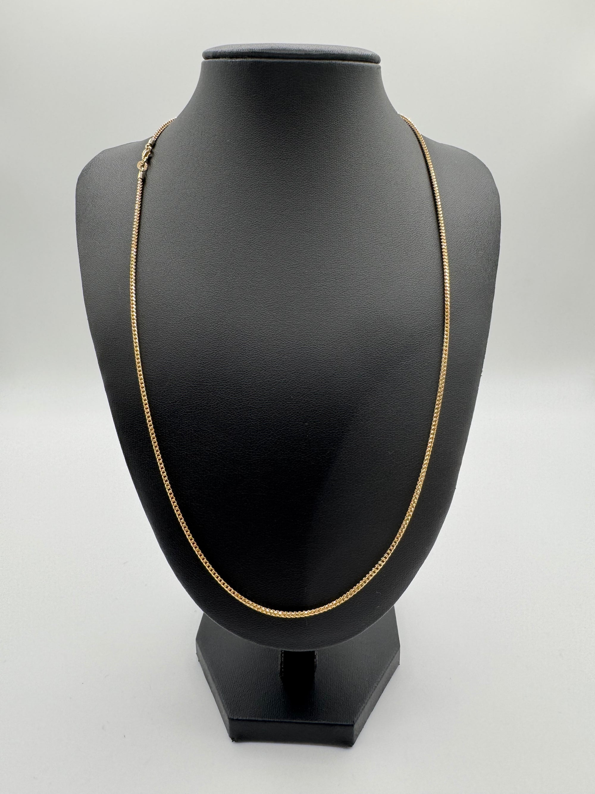 1.5mm Franco Chain 22 inches (DIAMOND CUT)