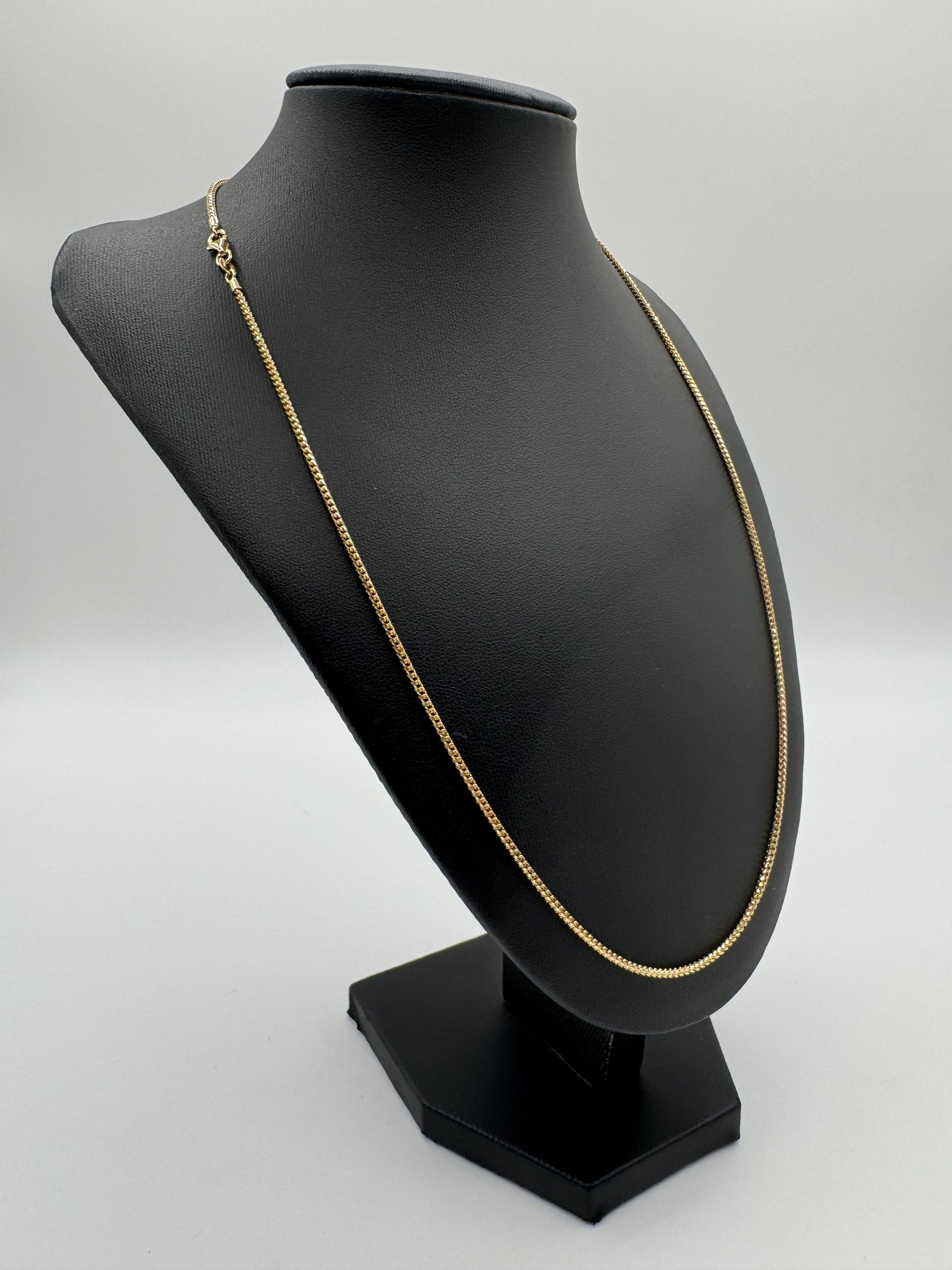 1.5mm Franco Chain 22 inches (DIAMOND CUT)