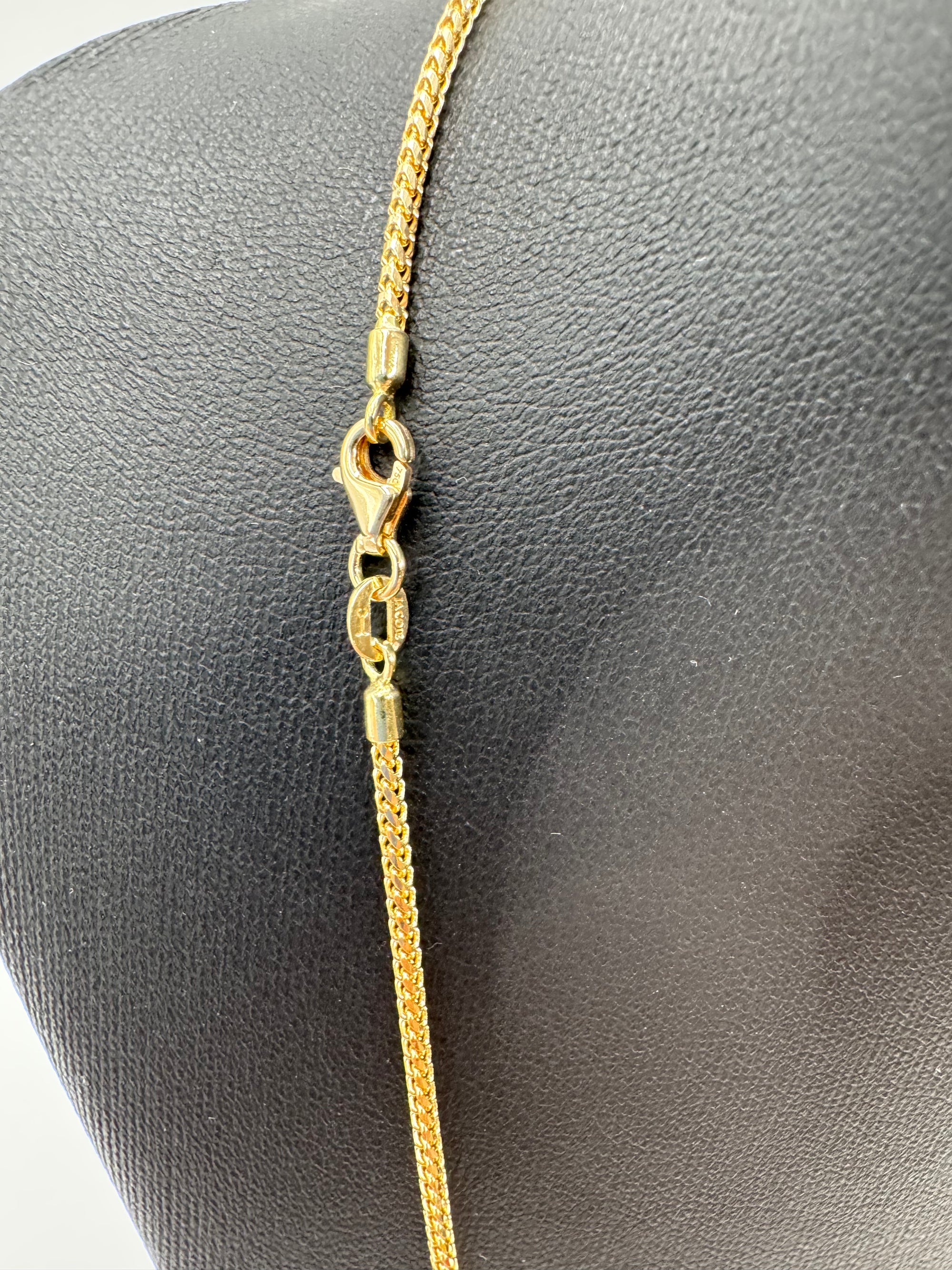 1.5mm Franco Chain 22 inches (DIAMOND CUT)