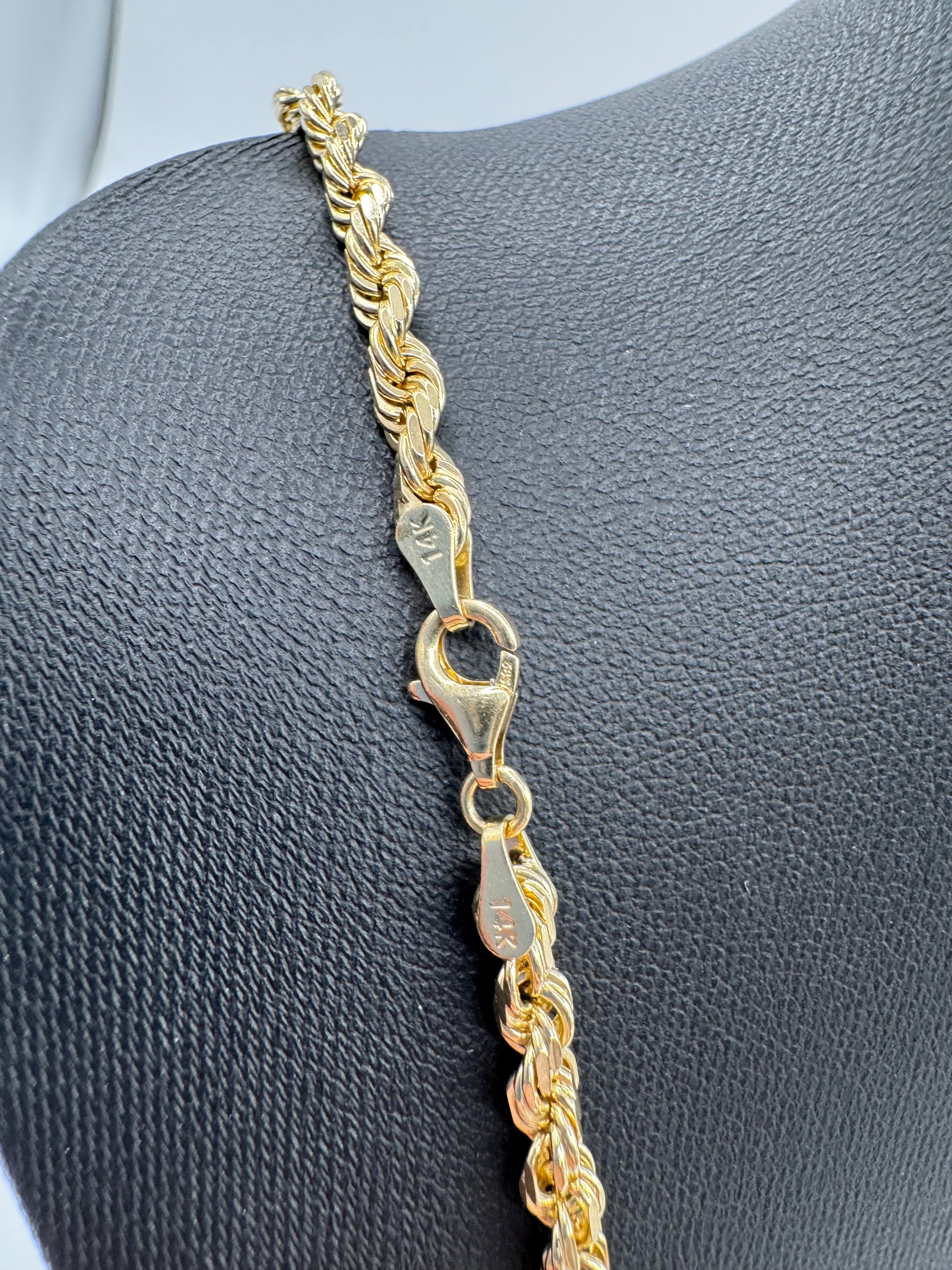 4MM ROPE 25 1/2 INCHES (DIAMOND CUT) JACOJE STAMP