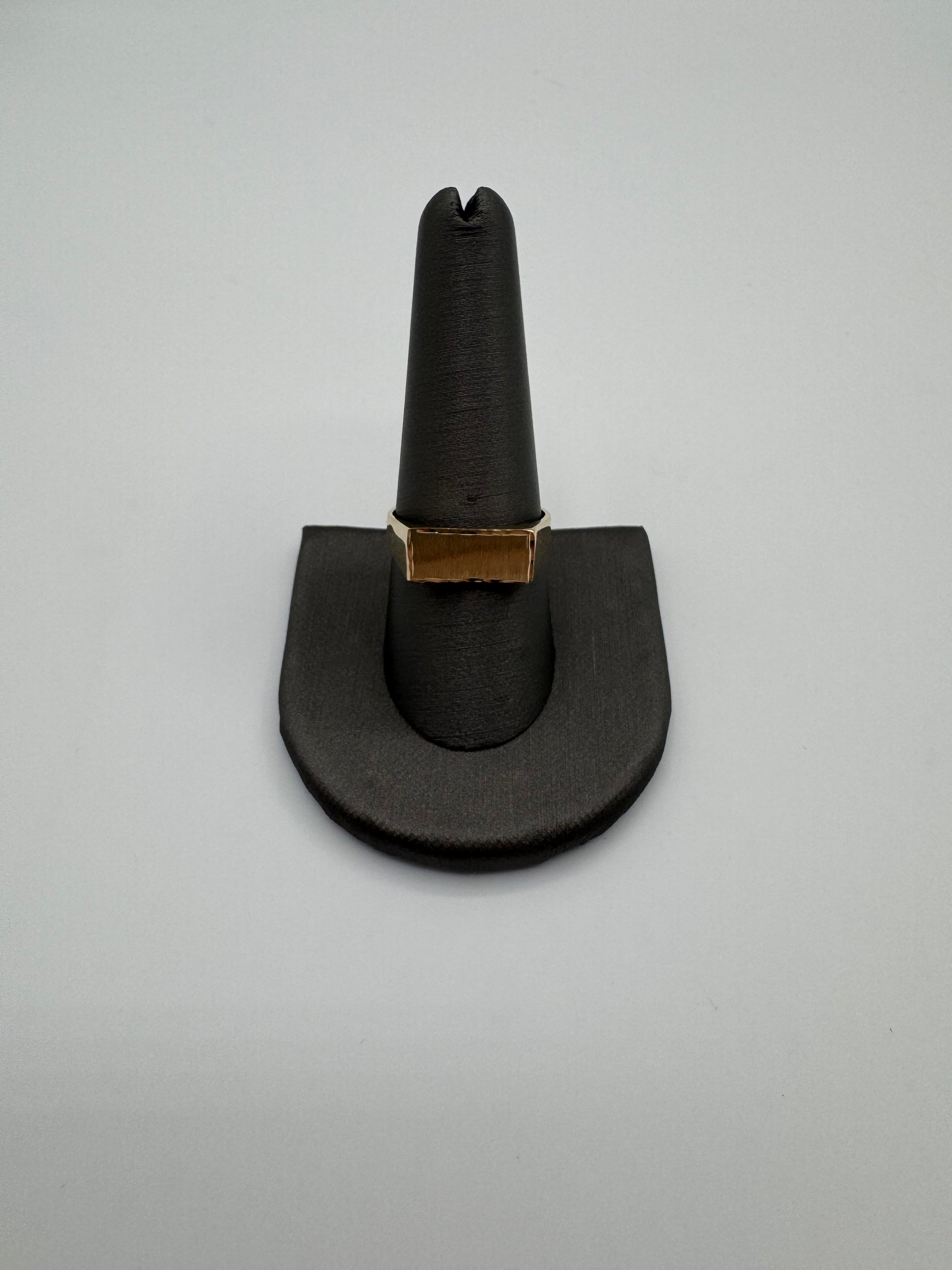 Flat Signet Ring SIZE 9.5 (BRUSHED FINISH)