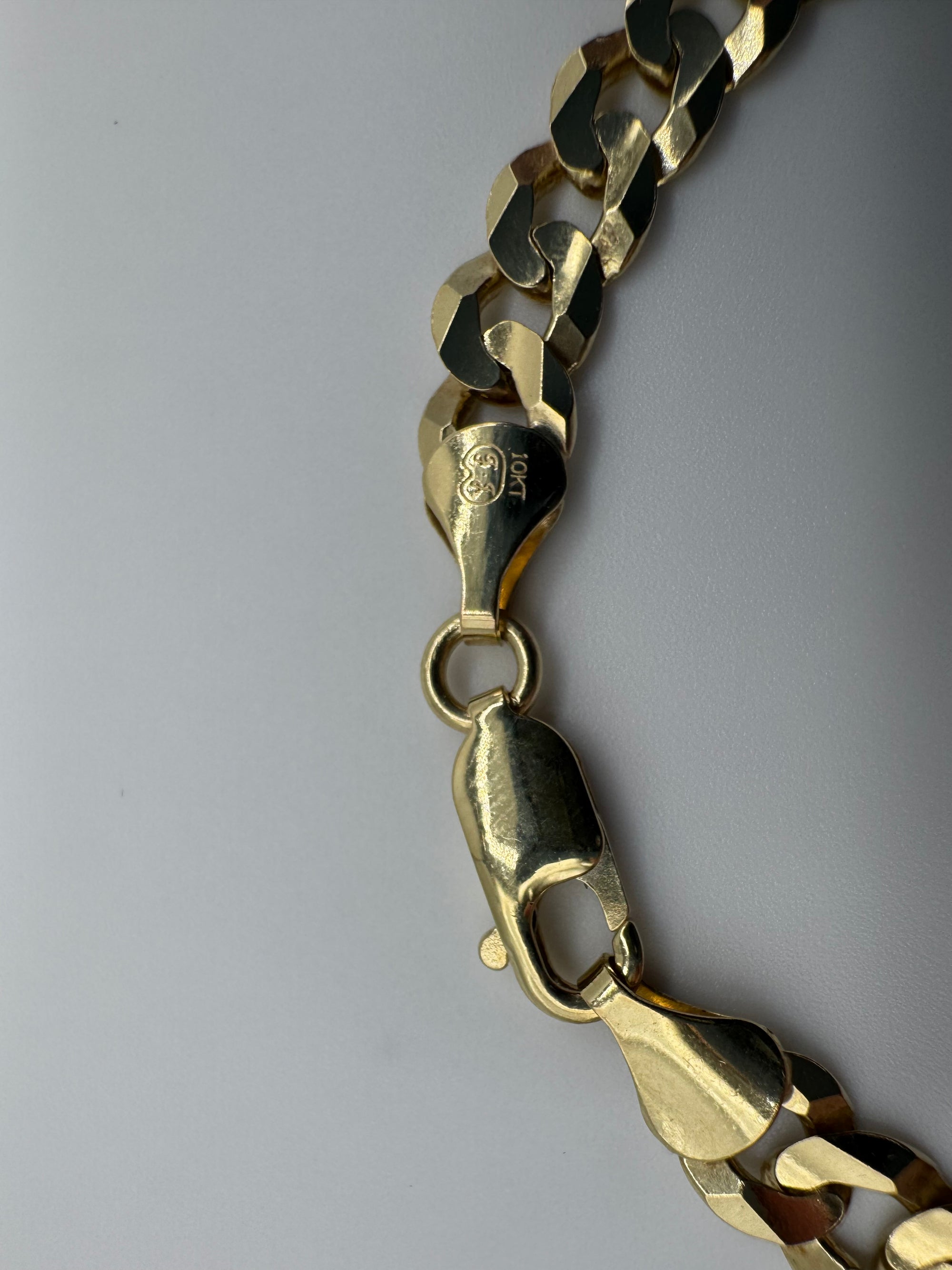 7mm Flat Curb Bracelet 7 3/4  inches
