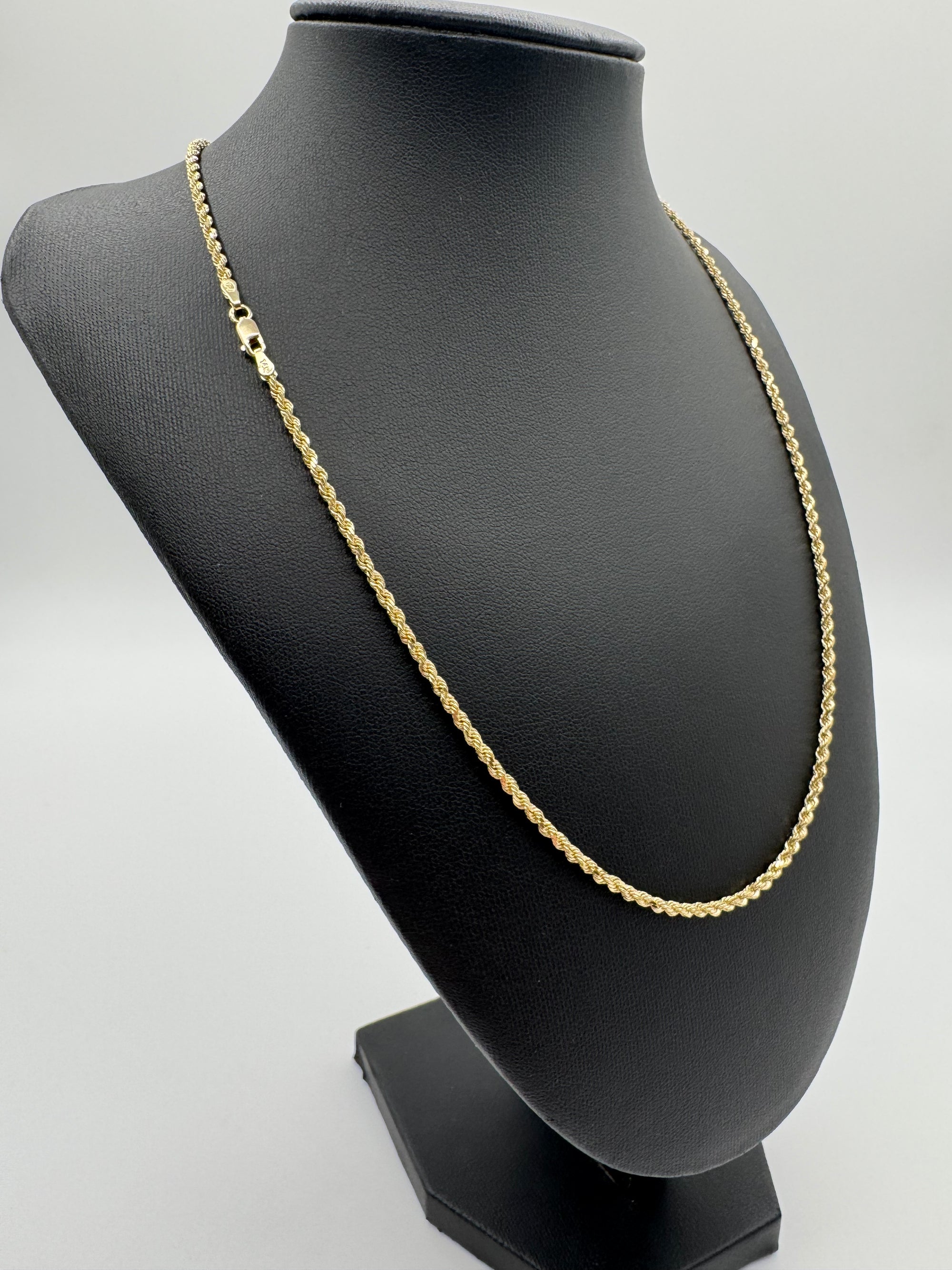 2.5mm Rope Chain 20 inches (DIAMOND CUT)