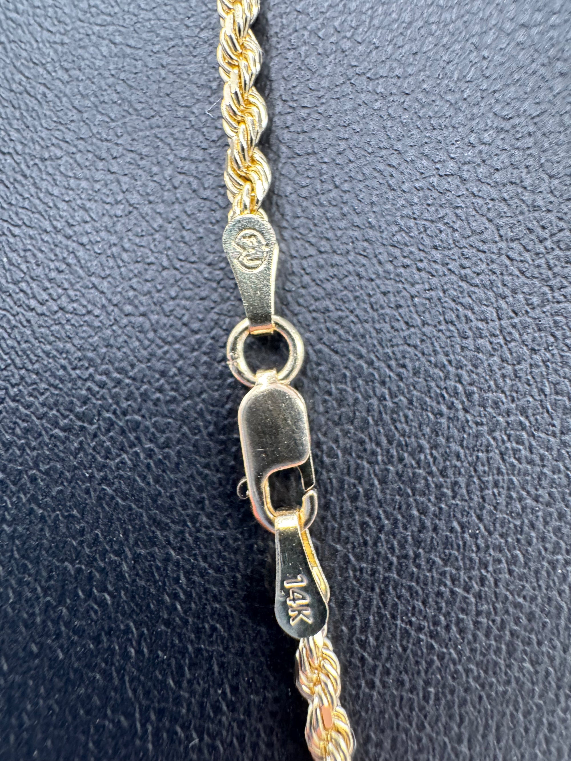 2.5mm Rope Chain 20 inches (DIAMOND CUT)