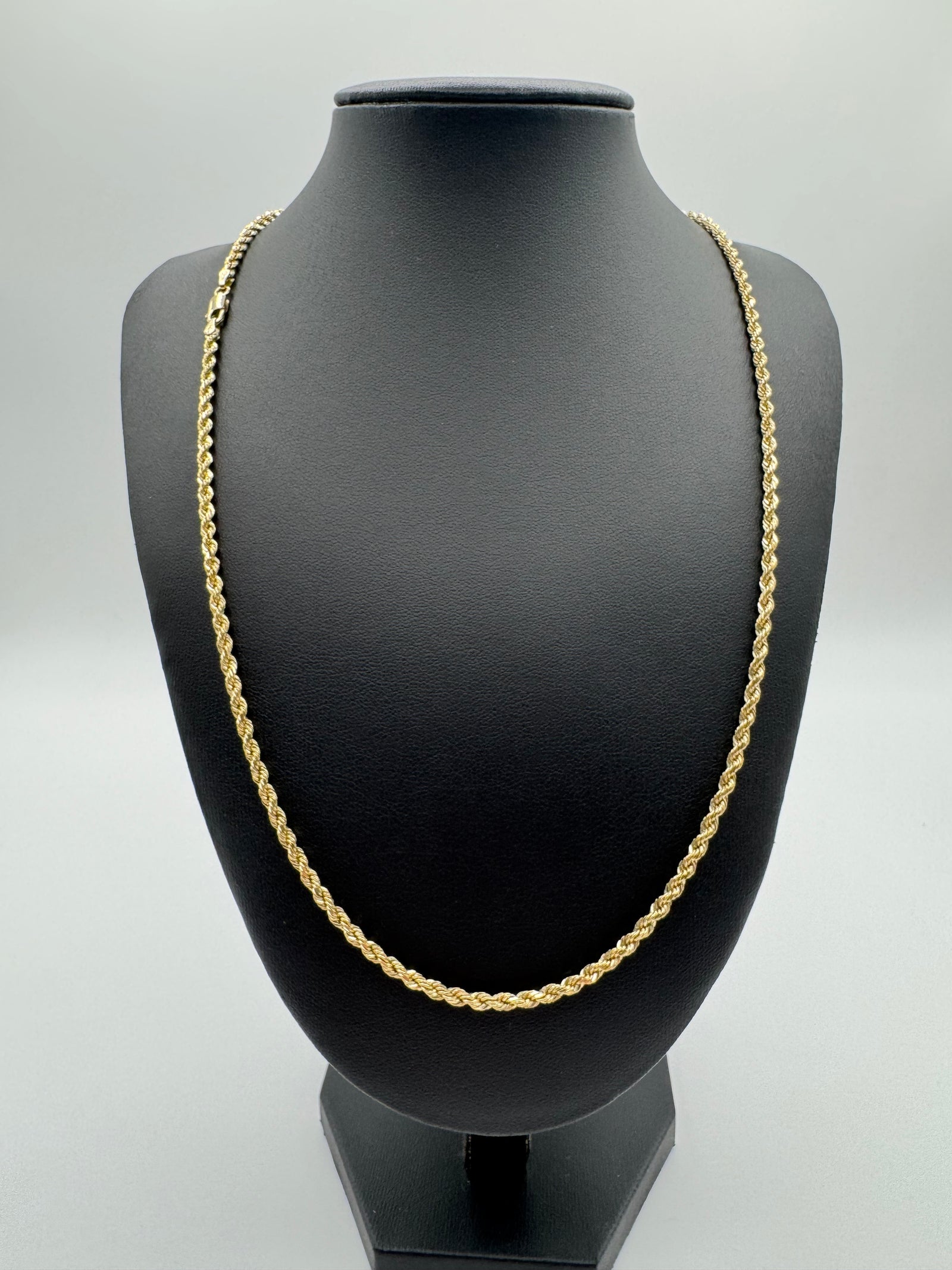 3mm Rope Chain 22 inches (DIAMOND CUT)