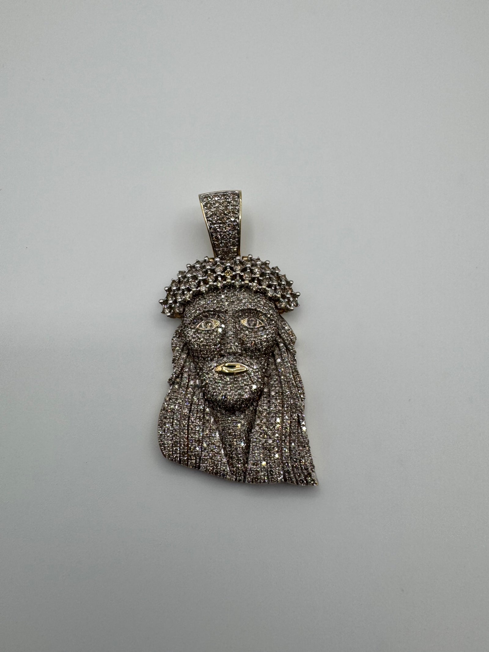 FLOODED DIAMOND JESUS PIECE (2 INCHES)