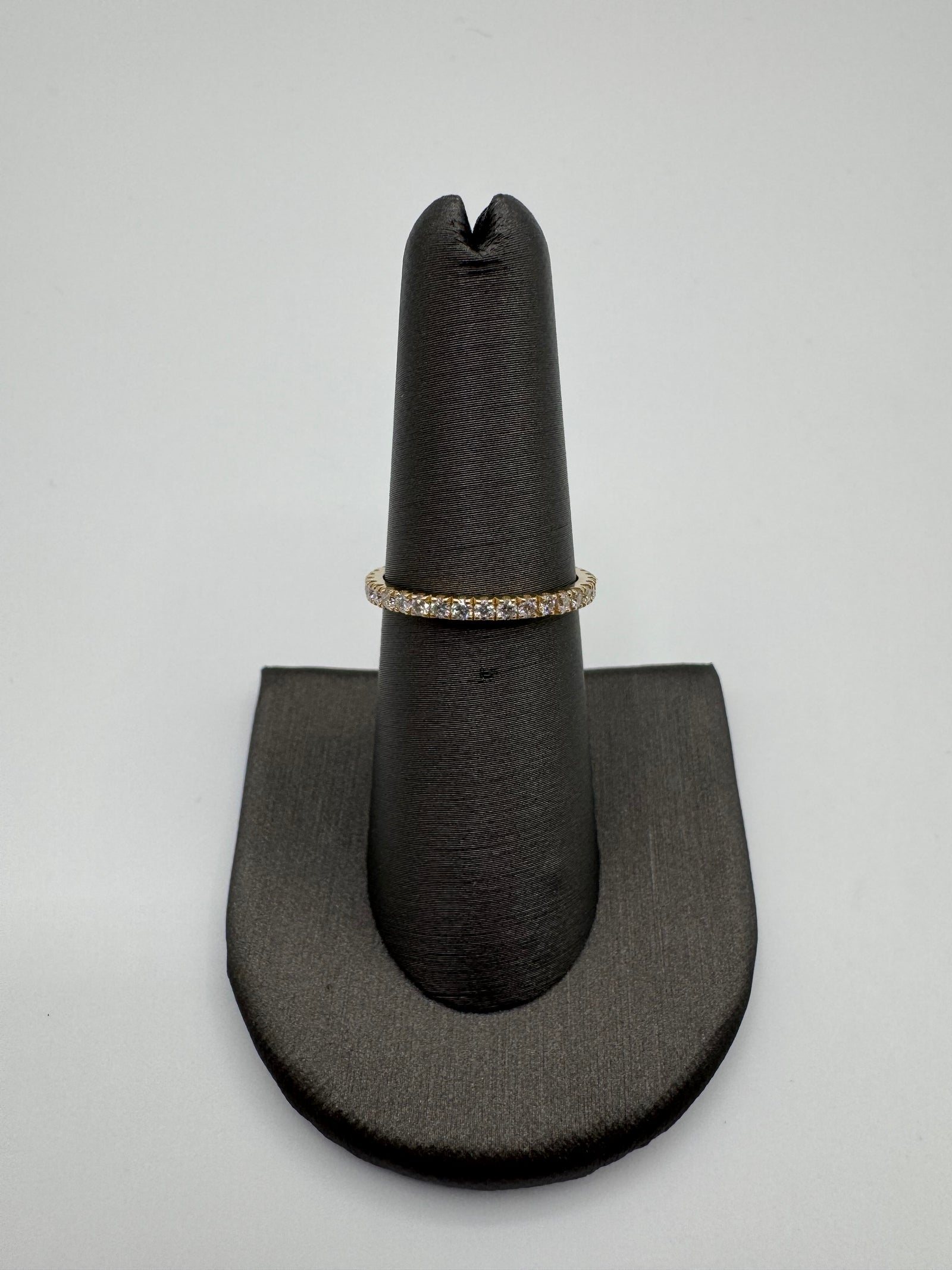 1.8mm 1 Row Diamond Eternity Ring-Size 7