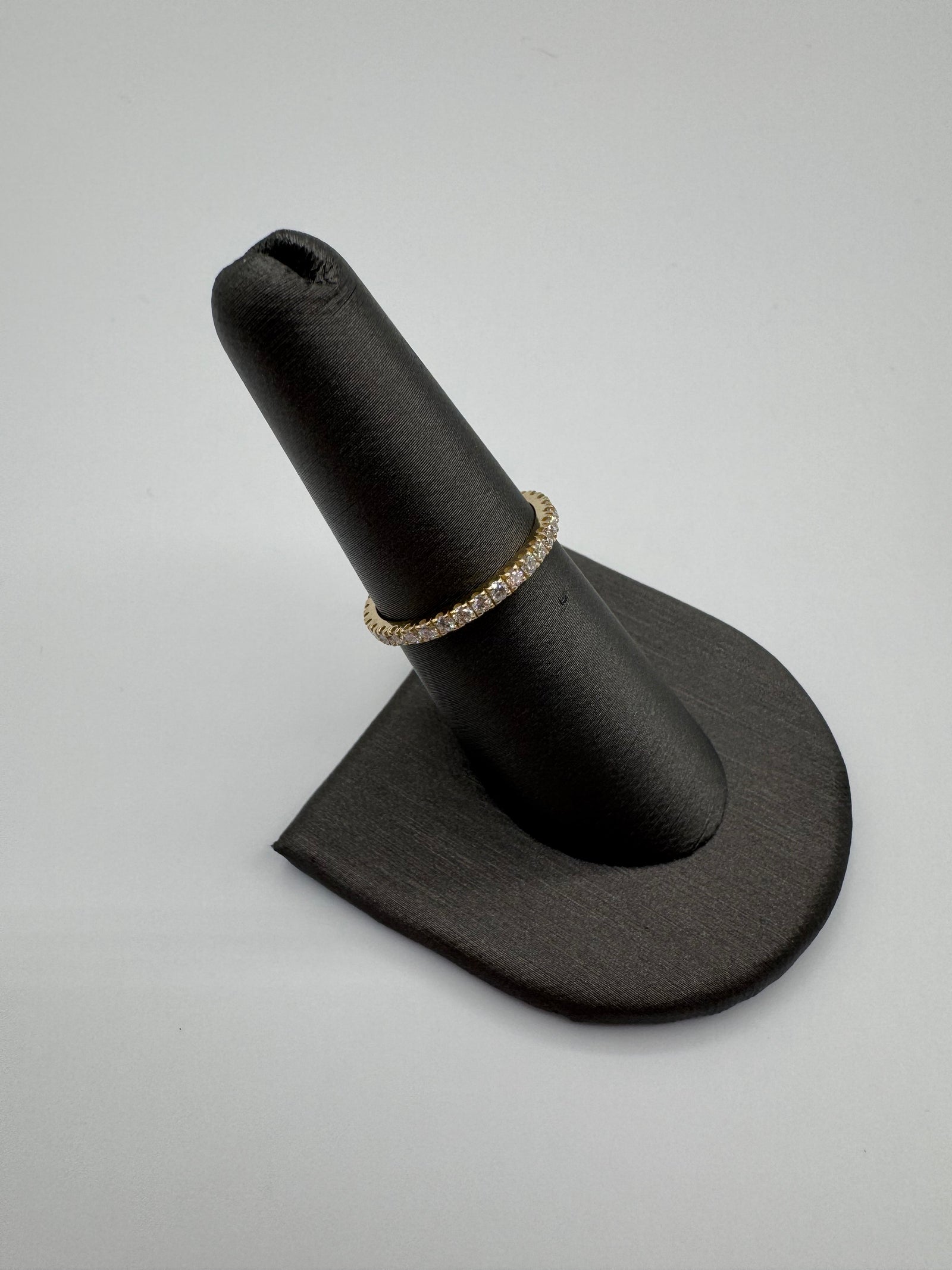 1.8mm 1 Row Diamond Eternity Ring-Size 7