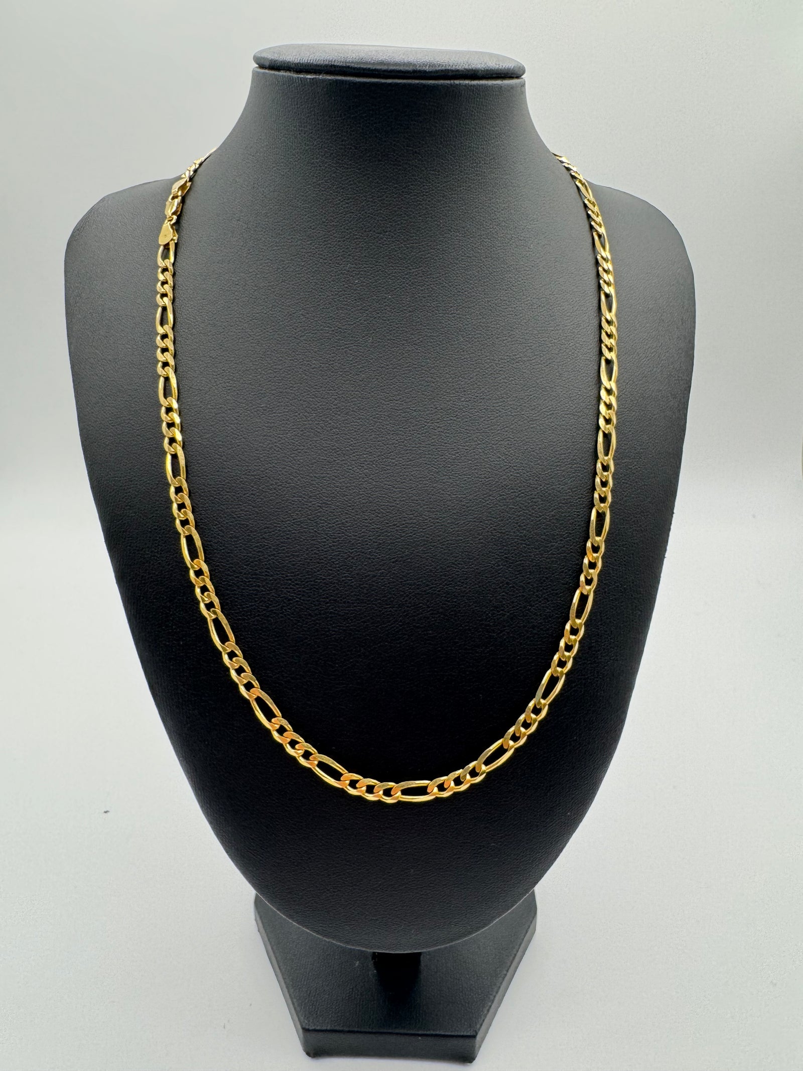 4.5mm Figaro Chain 20 inches (18KT)