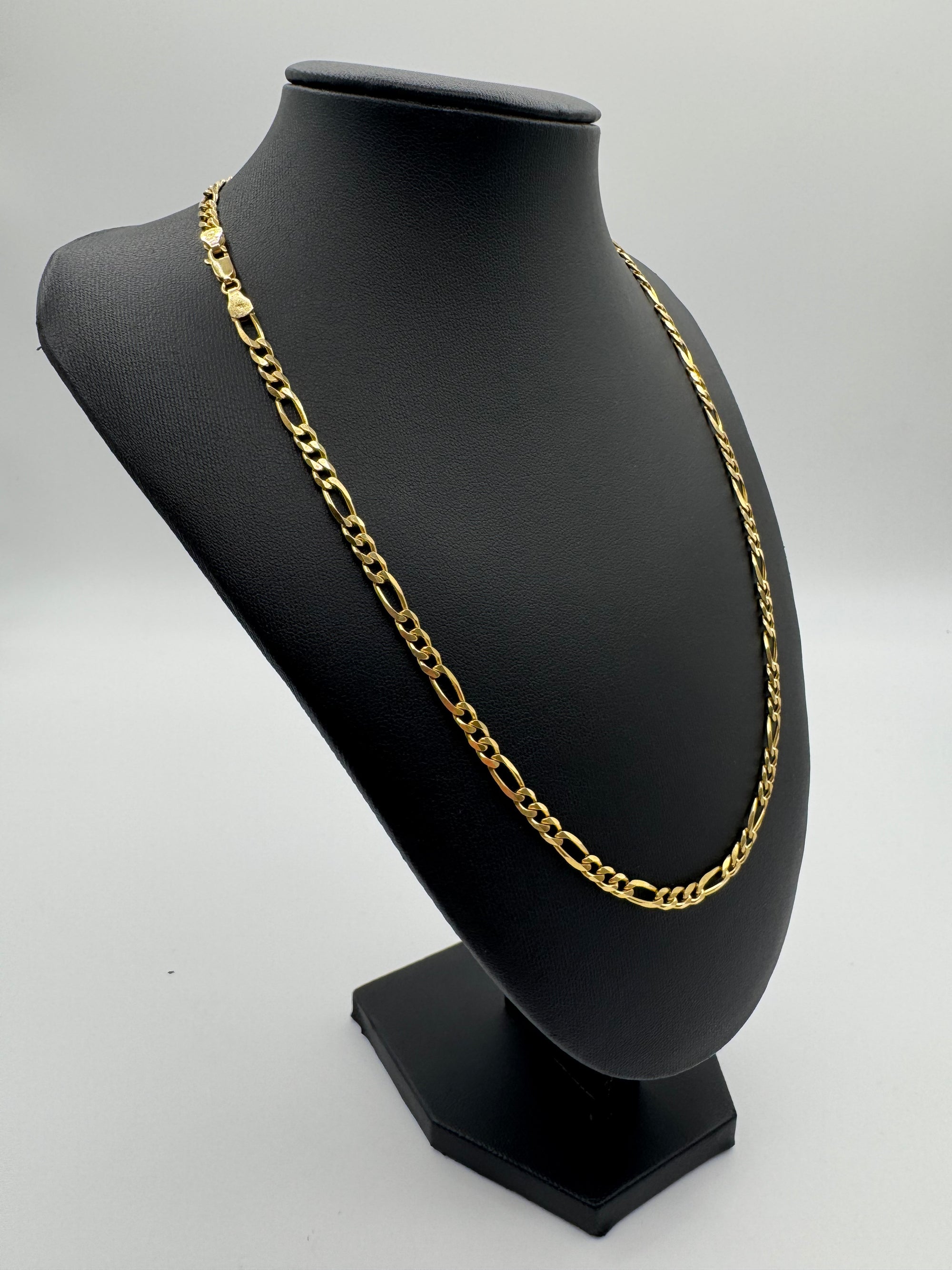 4.5mm Figaro Chain 20 inches (18KT)