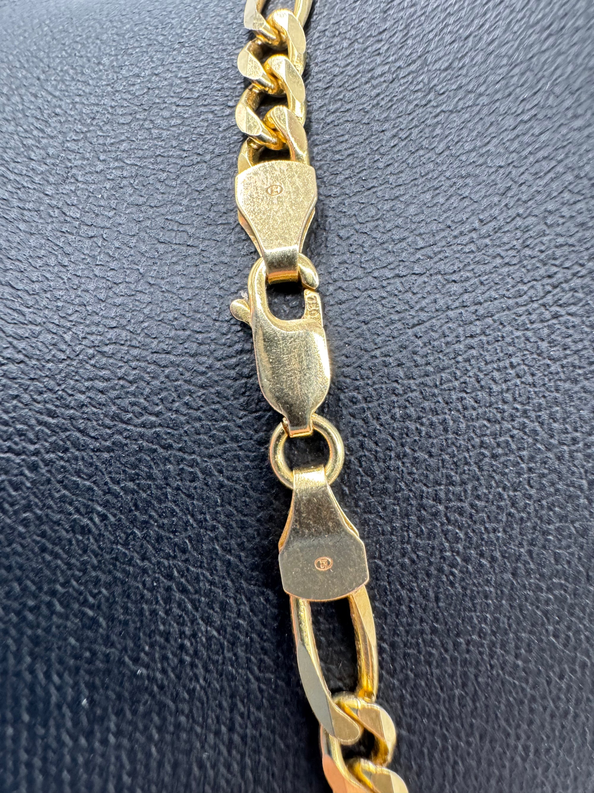 4.5mm Figaro Chain 20 inches (18KT)