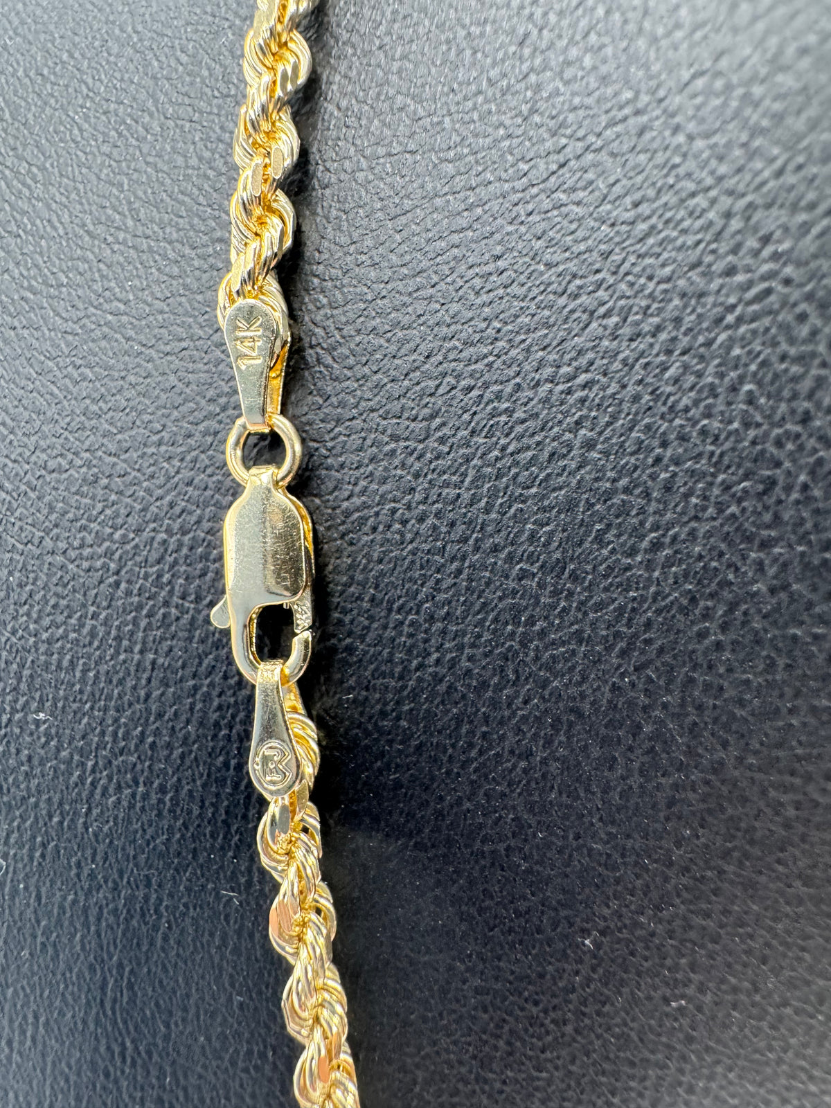 3mm Rope Chain 20 inches (DIAMOND CUT)