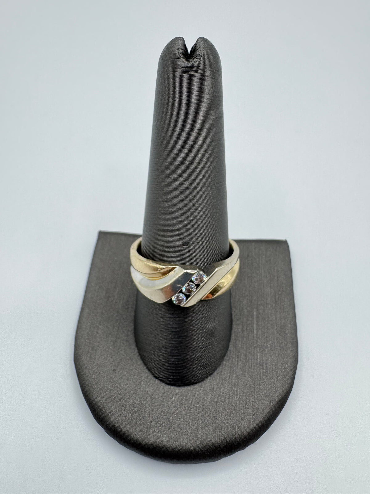 Two Tone Ring (DIAMOND)-Size 9.5
