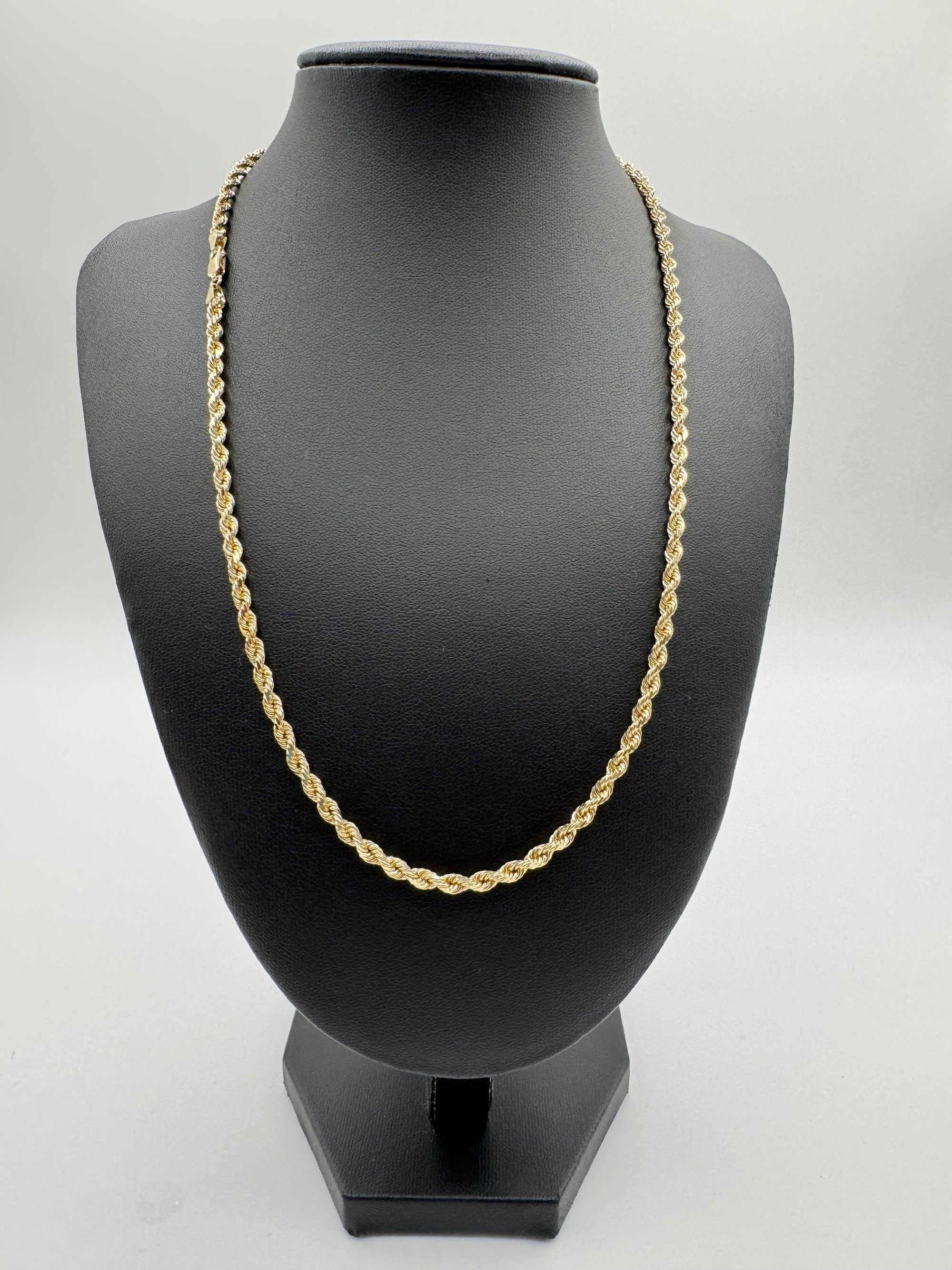 3.5mm Rope Chain 20 inches (DIAMOND CUT)
