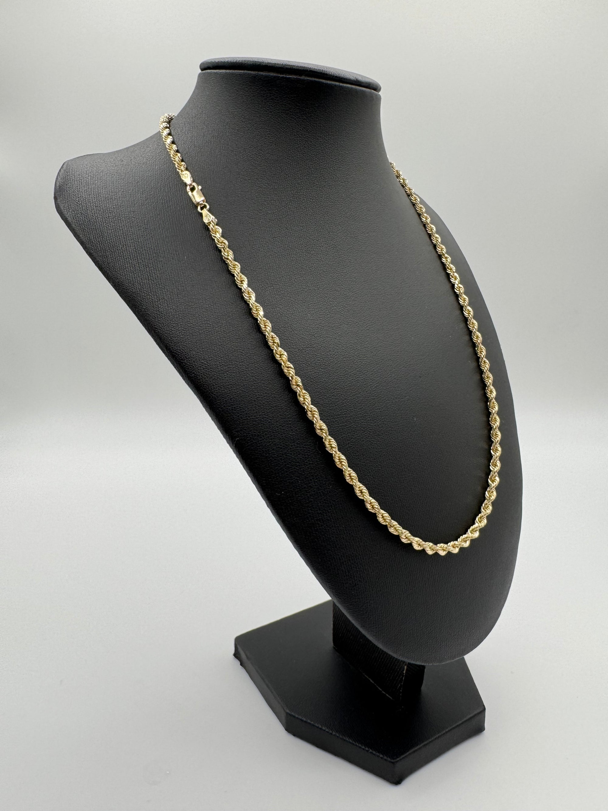 3.5mm Rope Chain 20 inches (DIAMOND CUT)