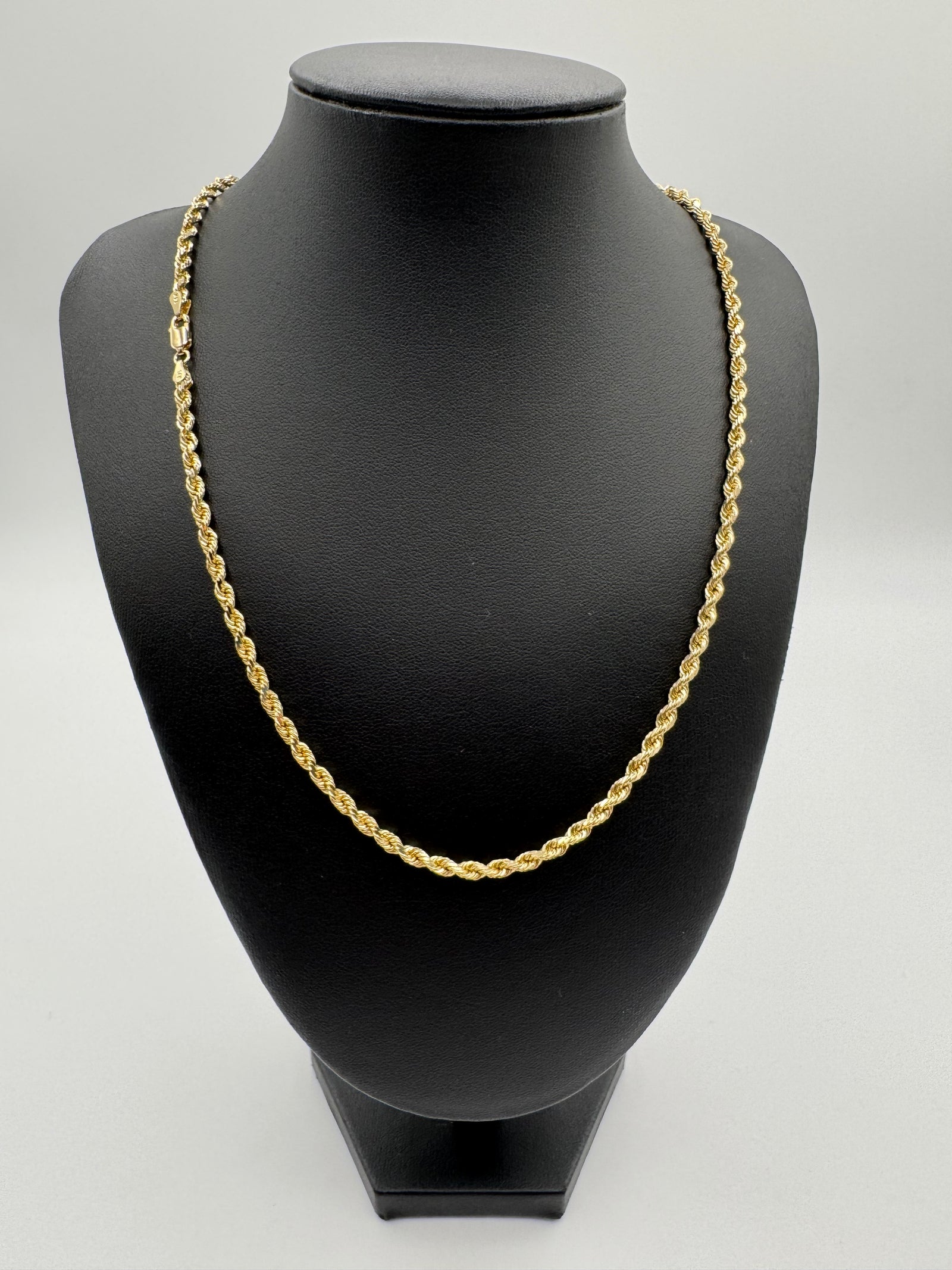 3.5mm Rope Chain 20 inches (DIAMOND CUT)