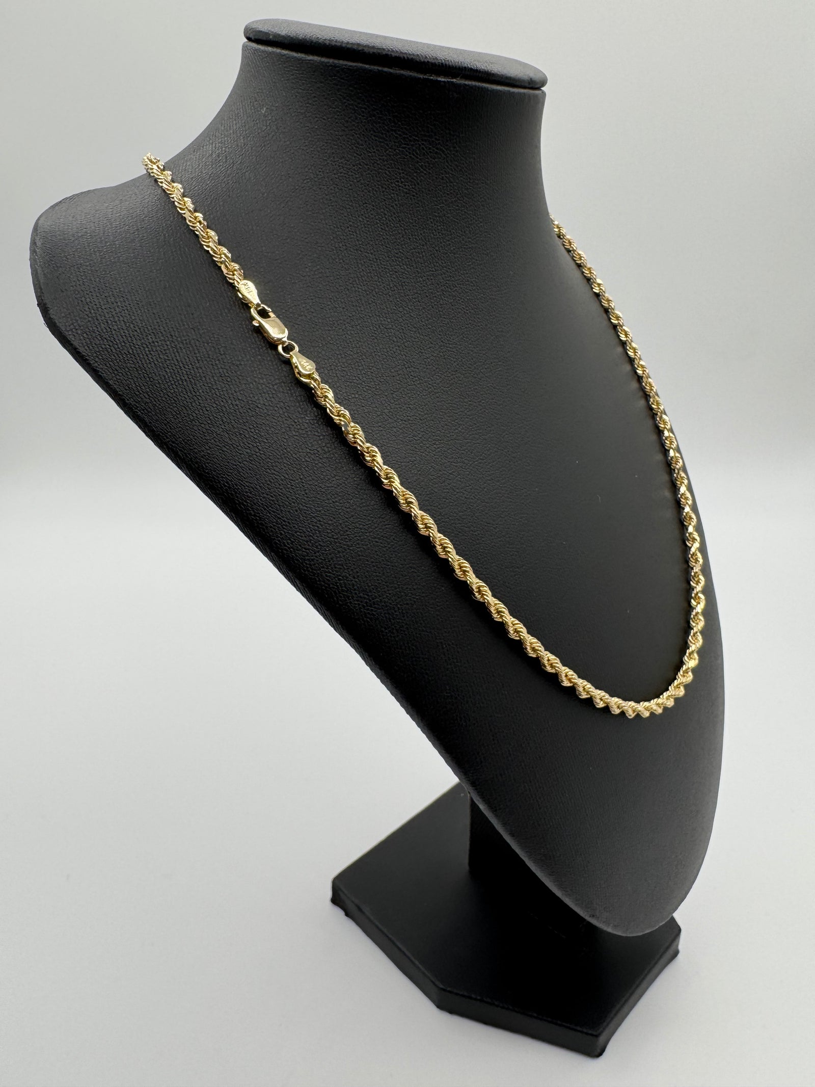 3.5mm Rope Chain 20 inches (DIAMOND CUT)