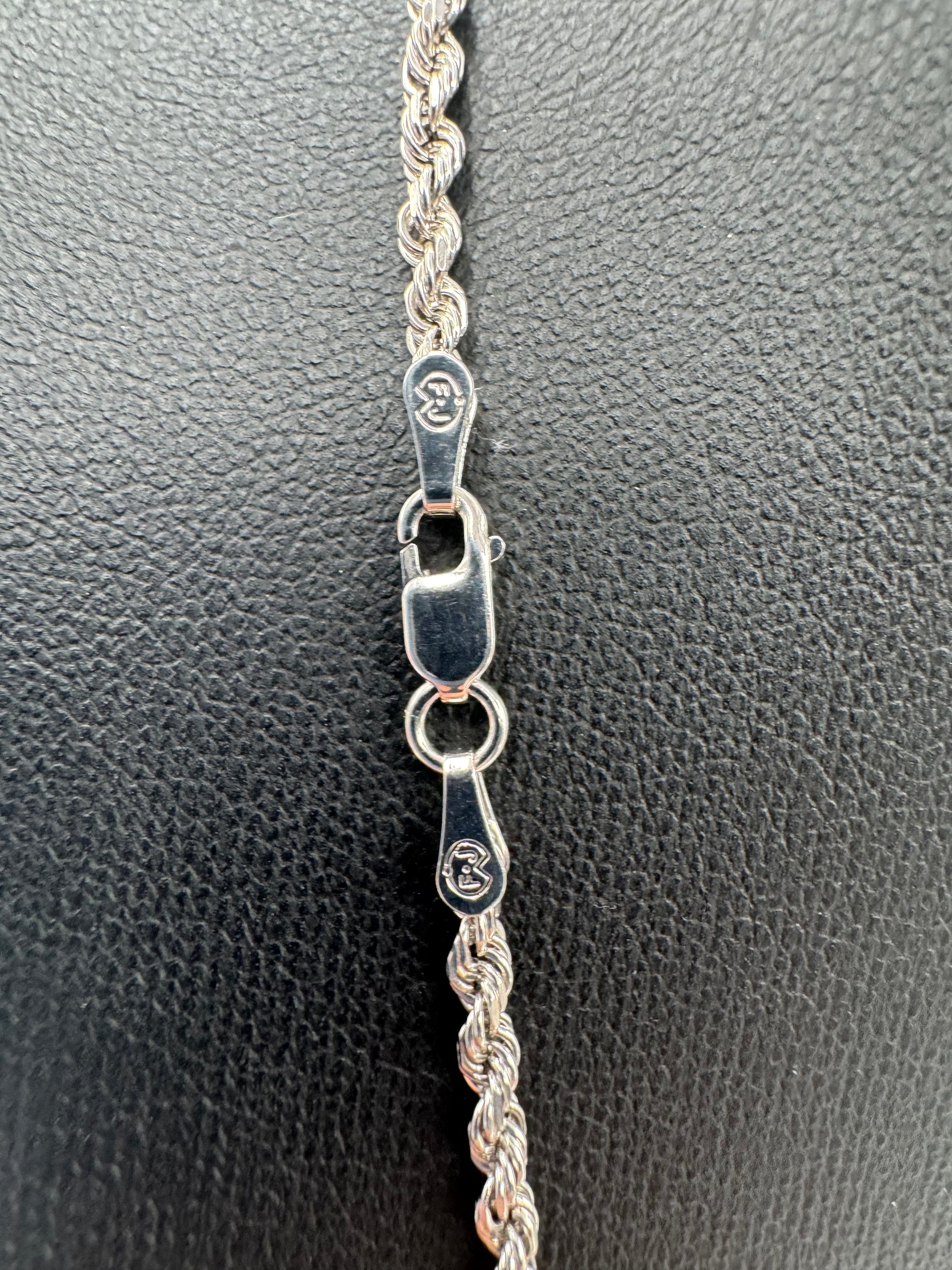 2.5mm Rope Chain 20 inches (DIAMOND CUT)