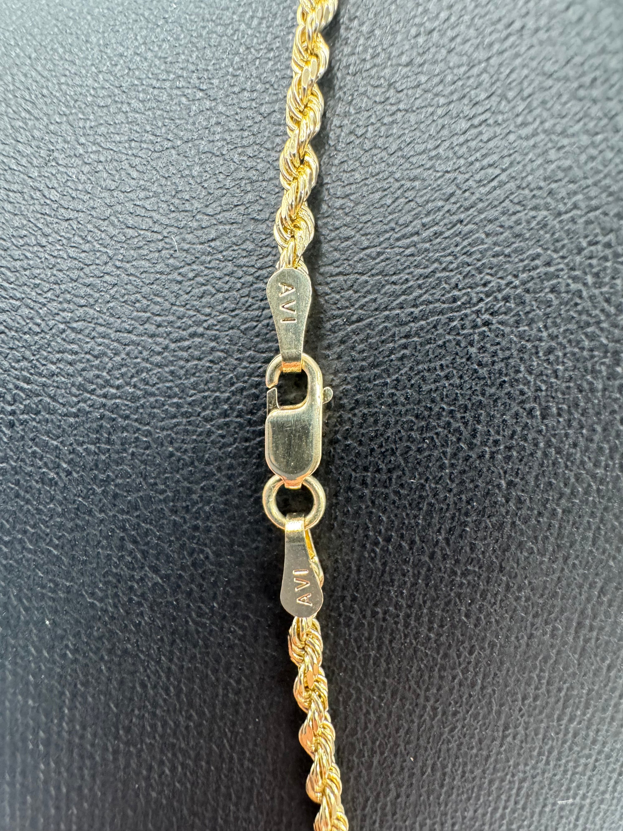 2.5mm Rope Chain 20 inches (DIAMOND CUT)