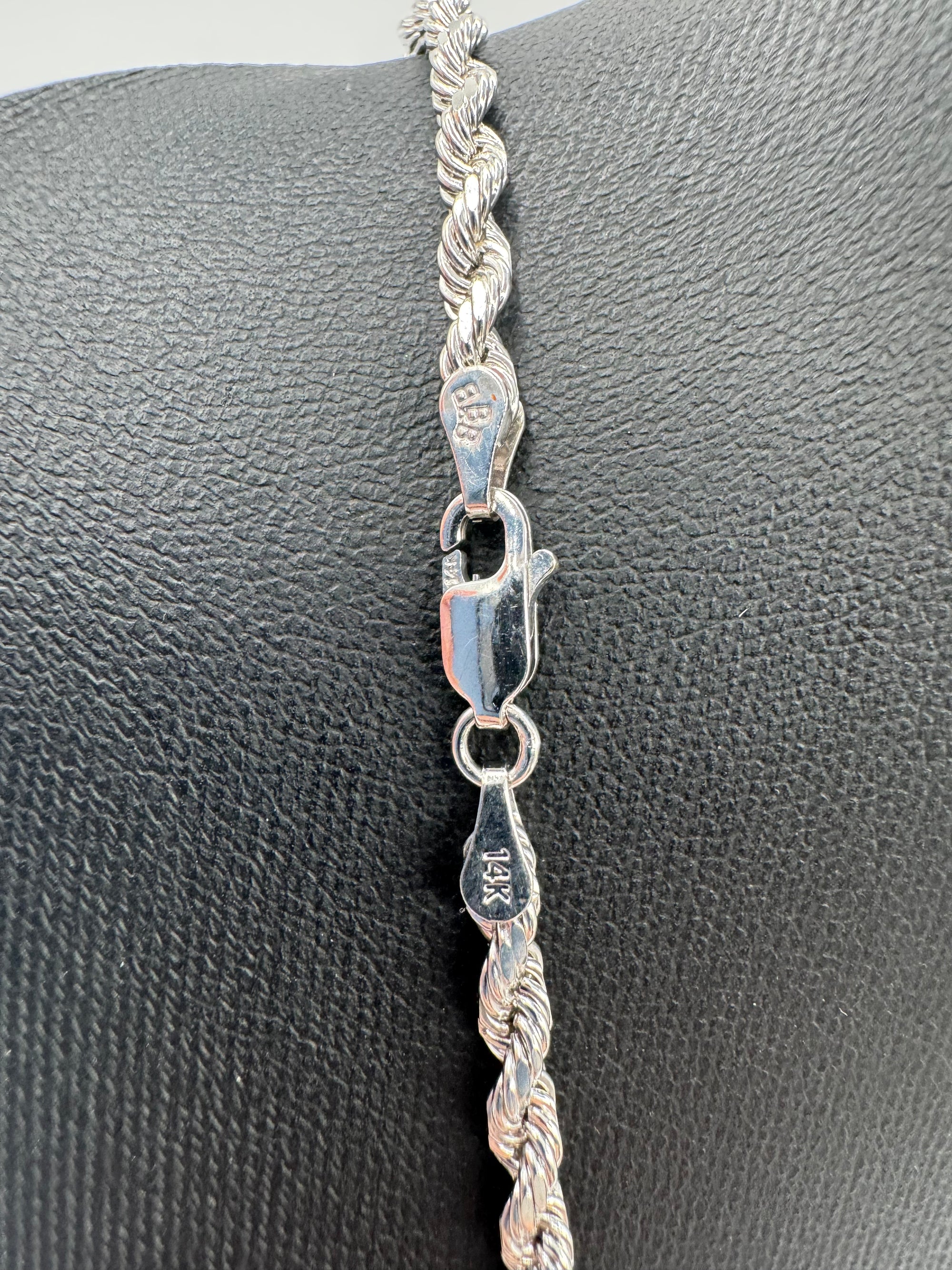 3.5mm Rope Chain 26 inches (DIAMOND CUT)