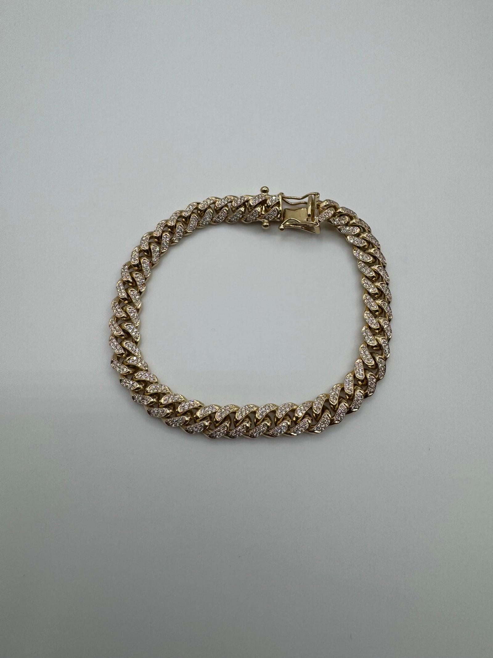 7MM Miami Cuban Link 7 inches (DIAMOND)