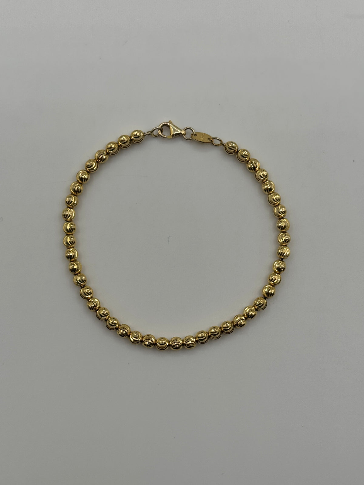 4mm Moon Cut Bracelet 7 inches