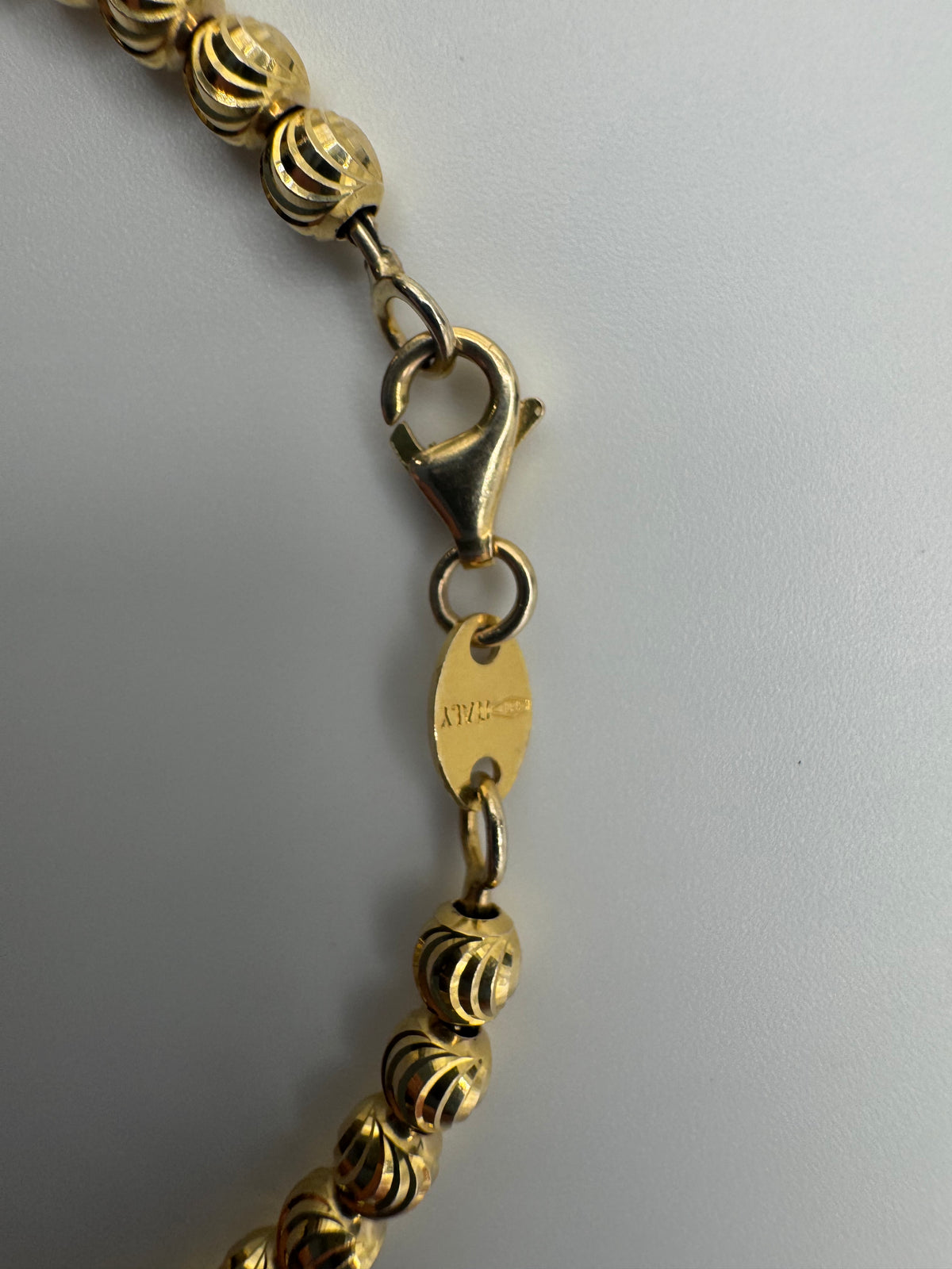 4mm Moon Cut Bracelet 7 inches