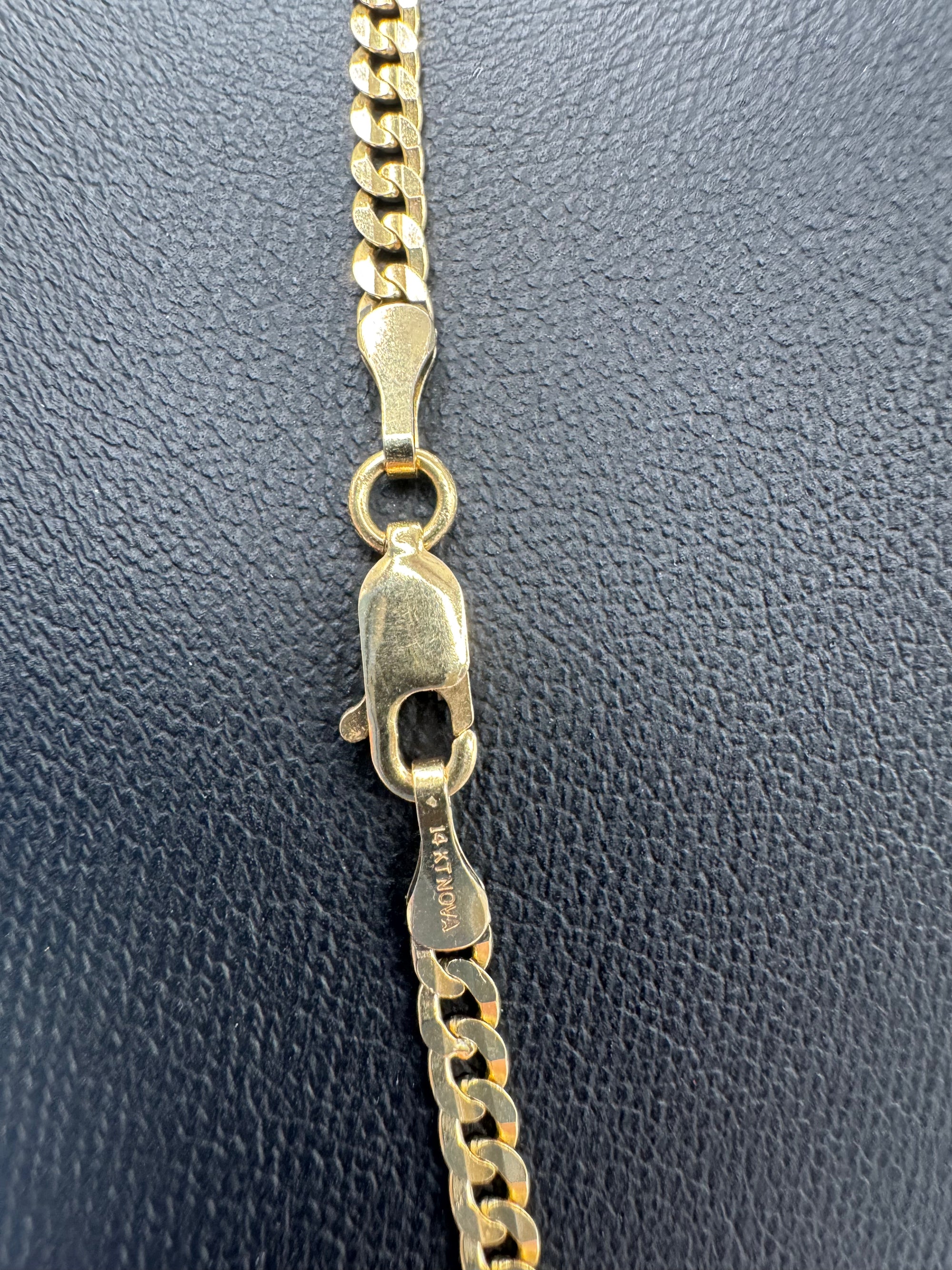 3MM Flat Curb Chain 22 inches