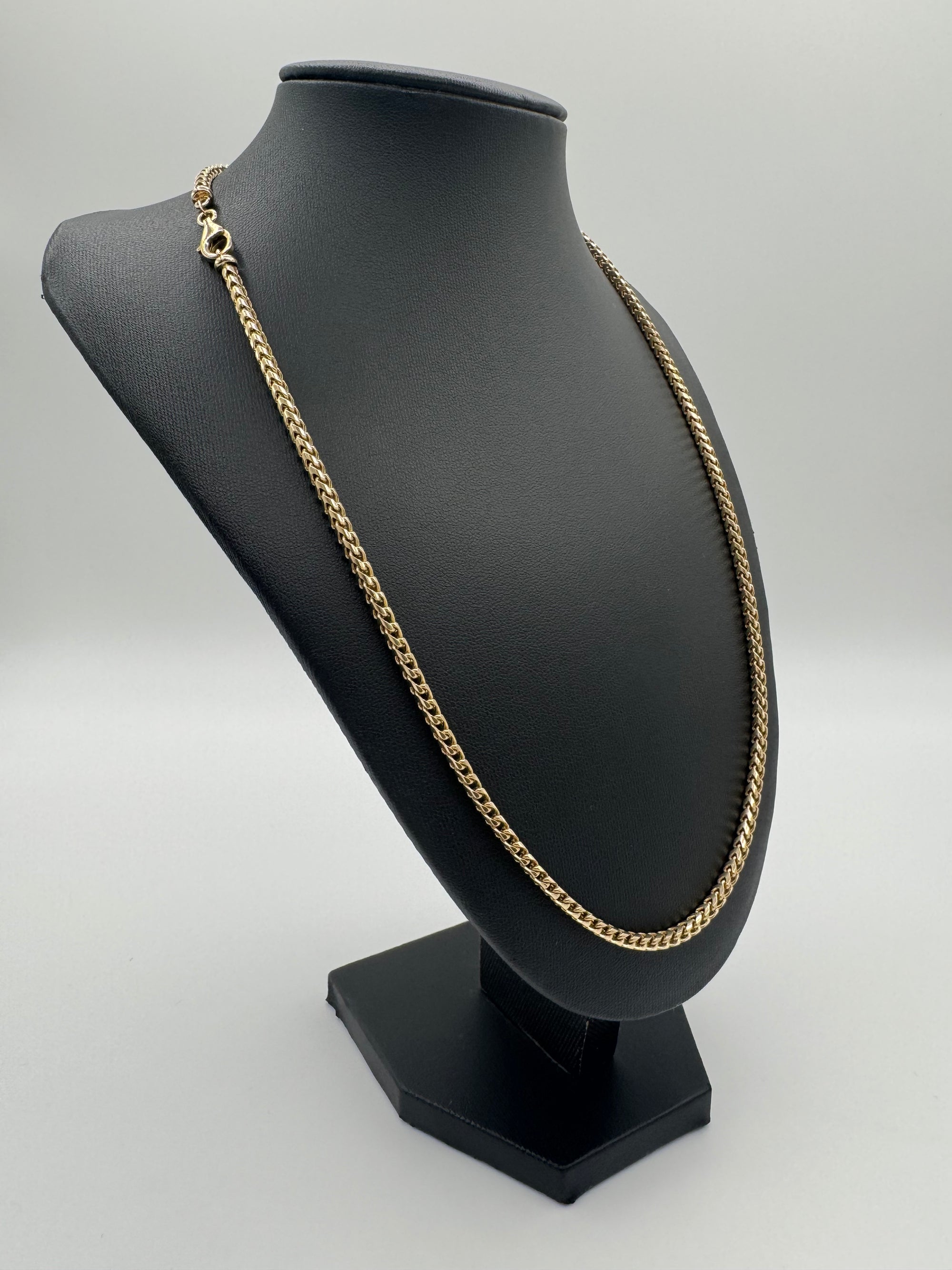 3mm Franco Chain 22 inches (PLAIN) JACOJE STAMPED