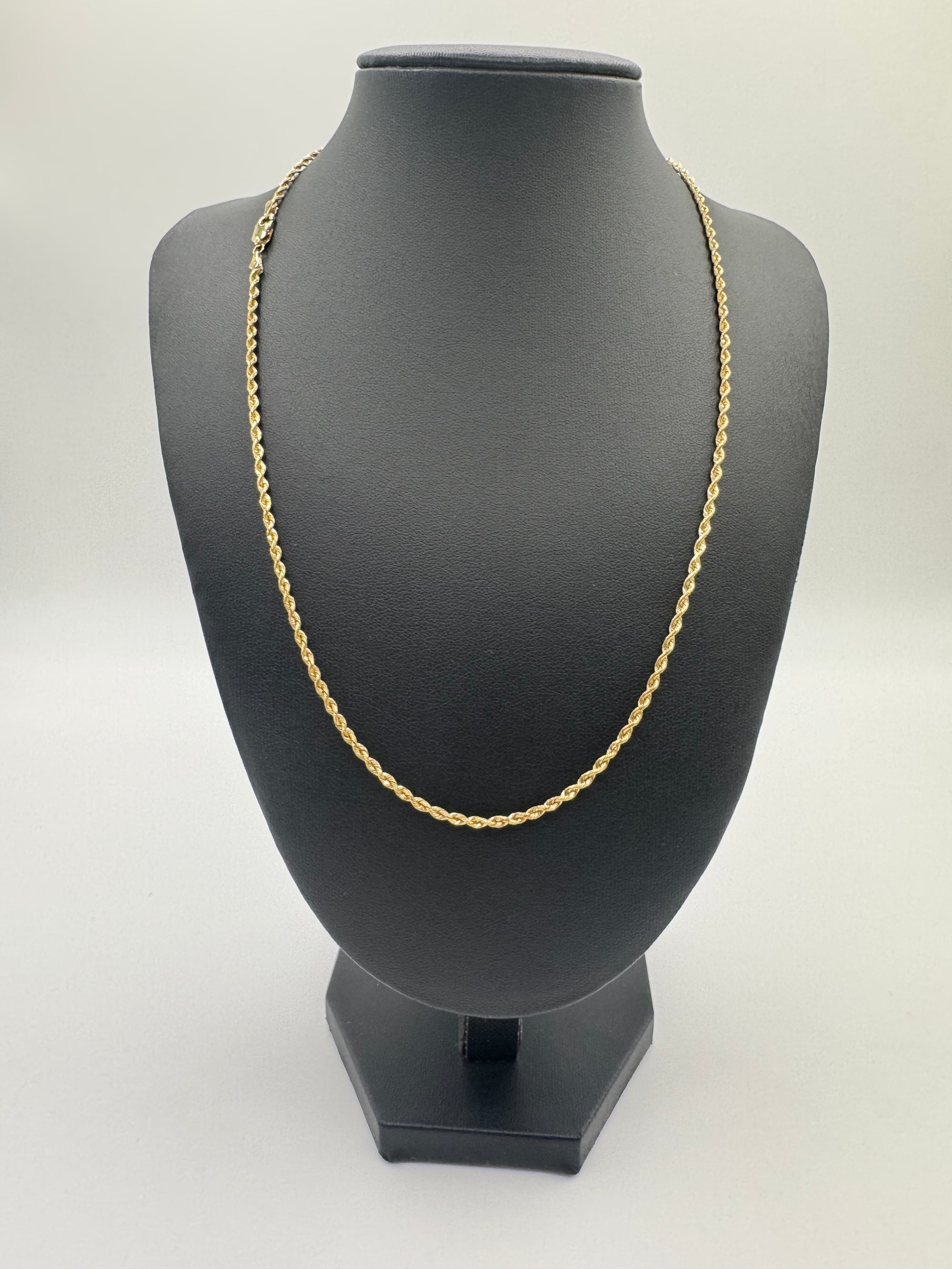 2MM ROPE CHAIN 20 INCHES (DIAMOND CUT)