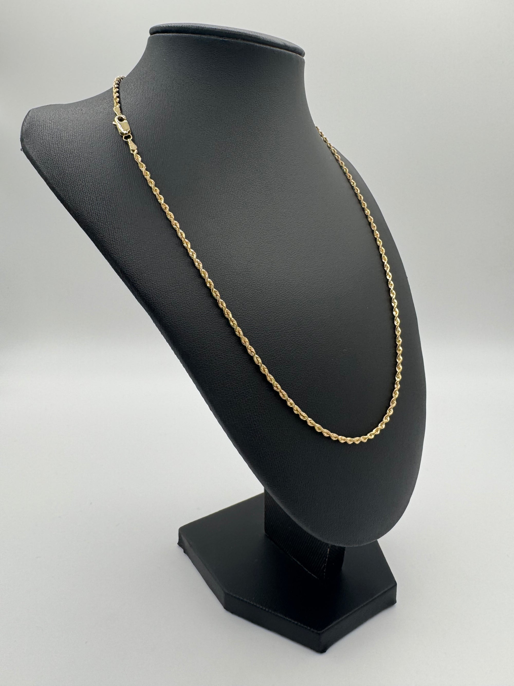 2MM ROPE CHAIN 20 INCHES (DIAMOND CUT)