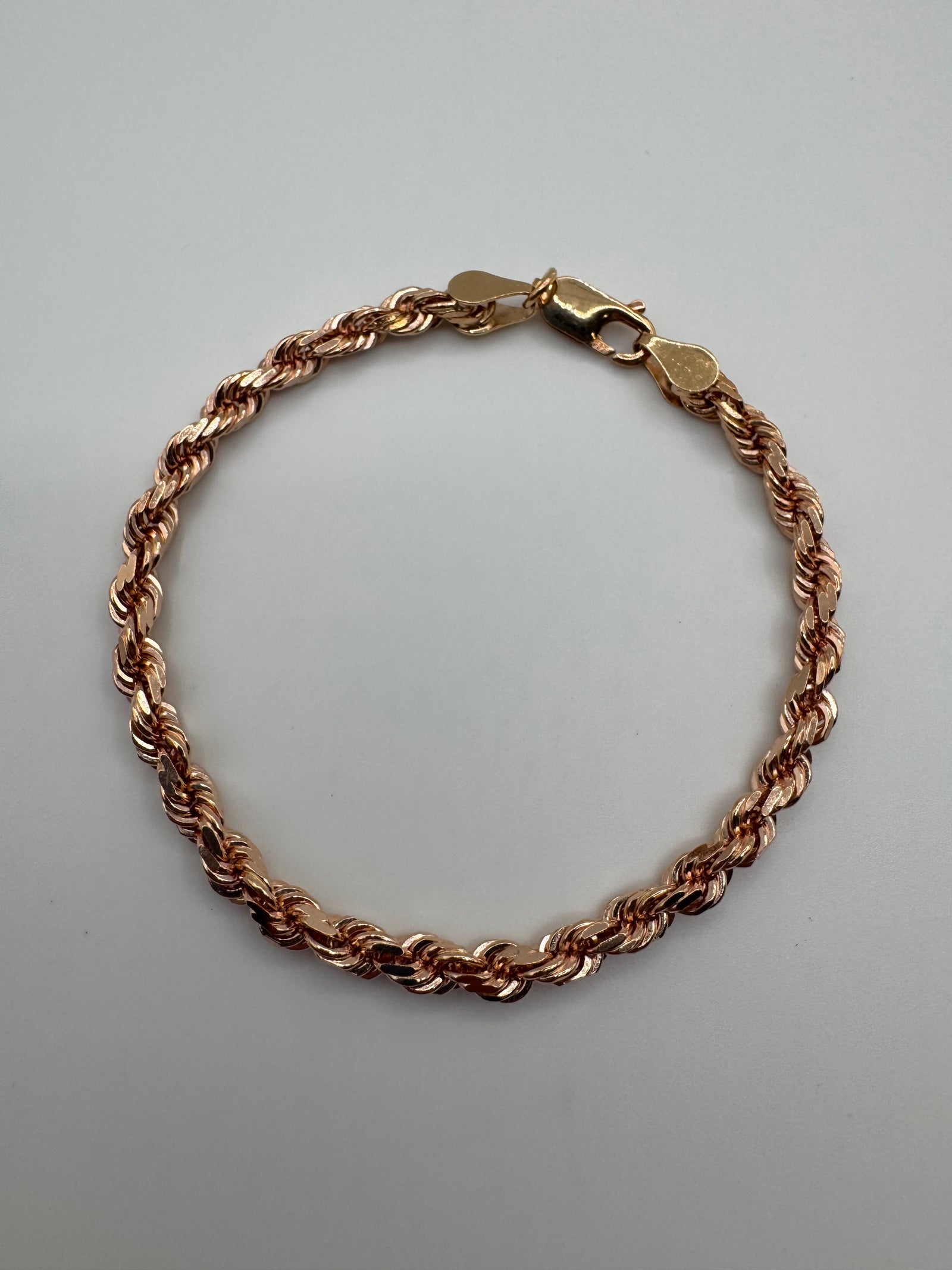 5mm Rope Bracelet 7.5 inch (DIAMOND CUT)