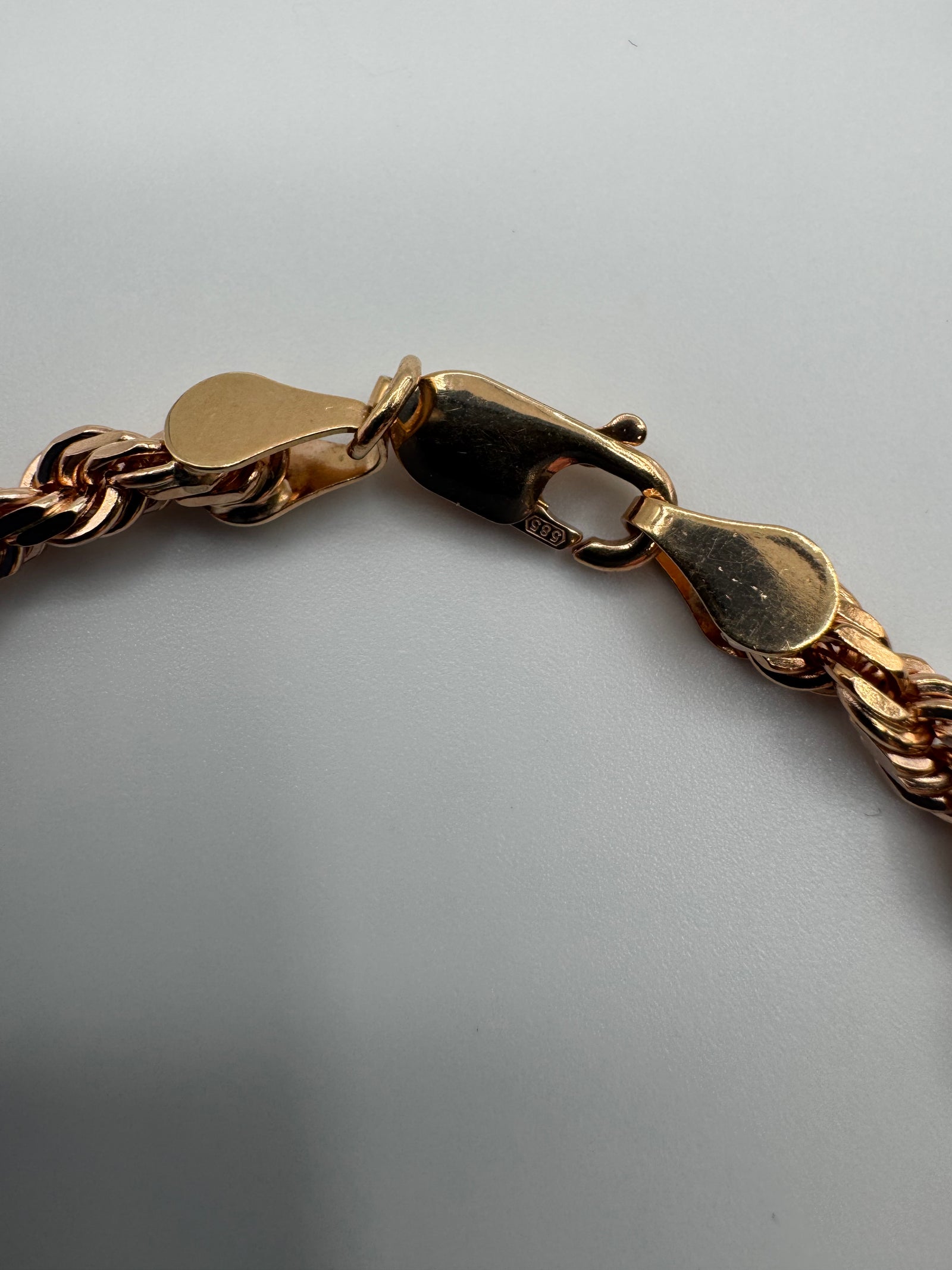 5mm Rope Bracelet 7.5 inch (DIAMOND CUT)