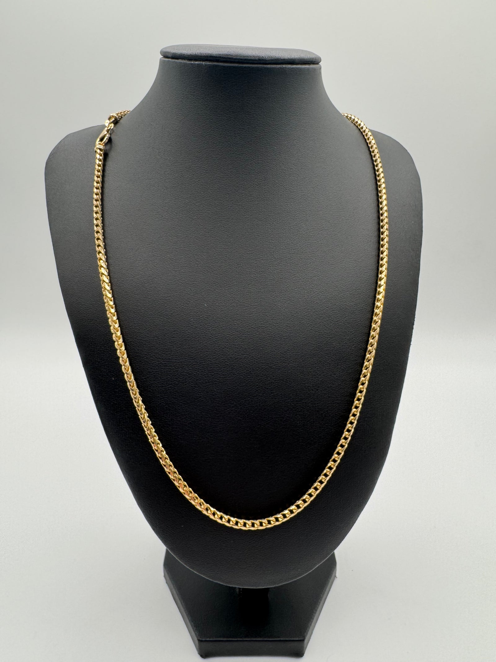 3mm Franco Chain 22 inches (DIAMOND CUT)-JACOJE Stamped