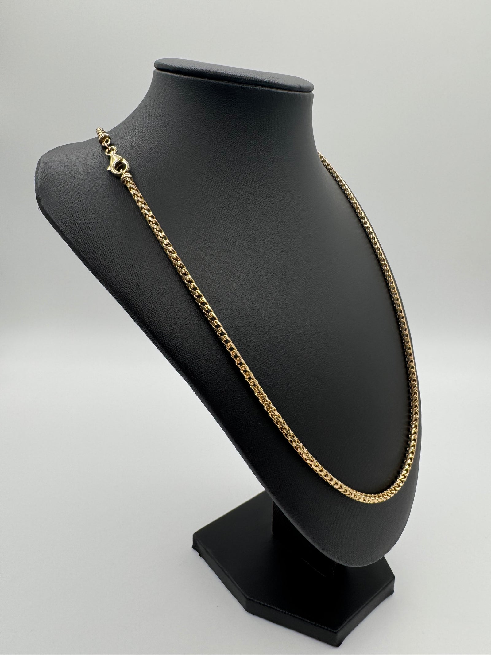 3mm Franco Chain 22 inches (DIAMOND CUT)-JACOJE Stamped