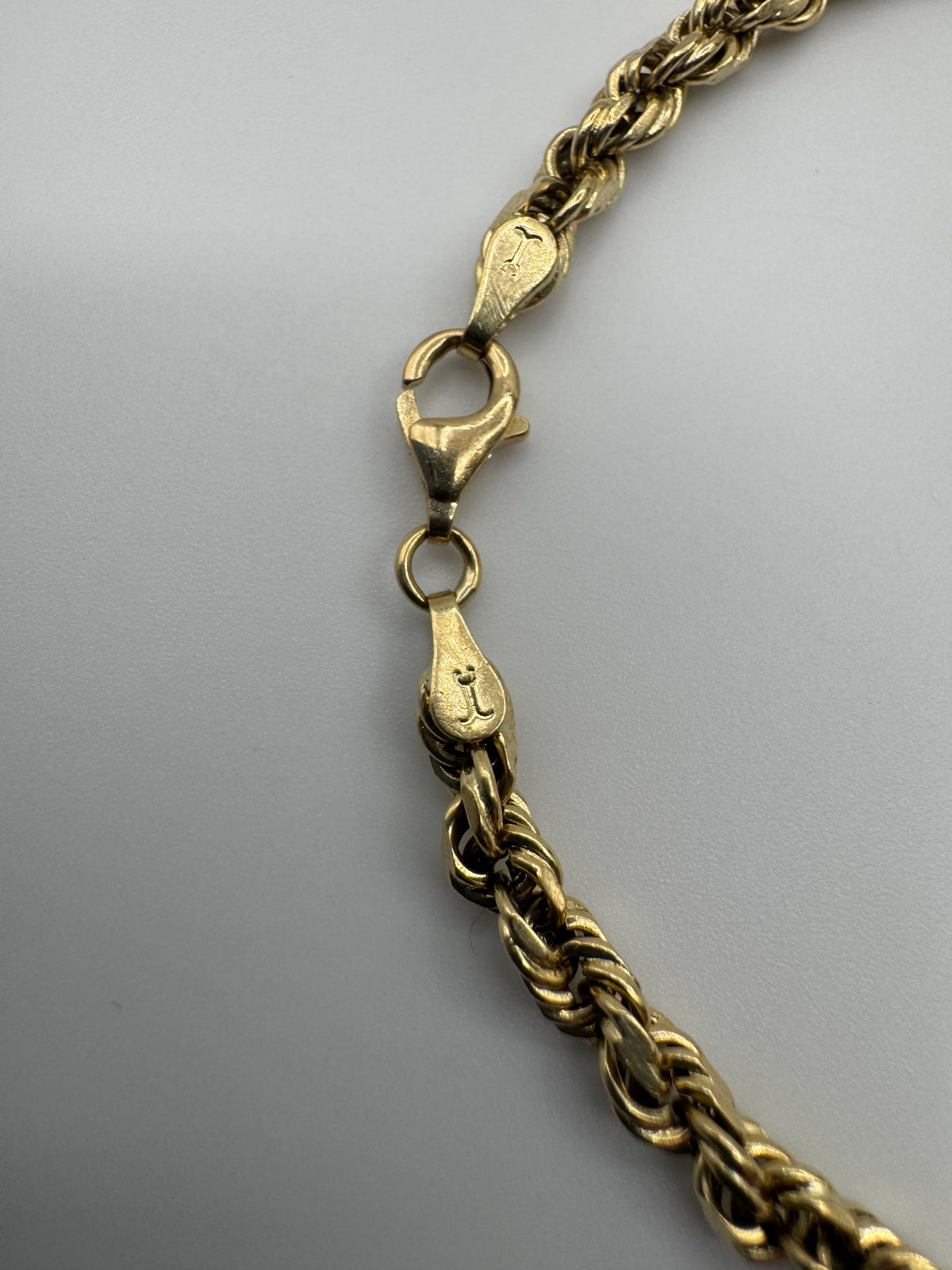 4mm Rope Bracelet 8 inches (DIAMOND CUT) JACOJE STAMPED