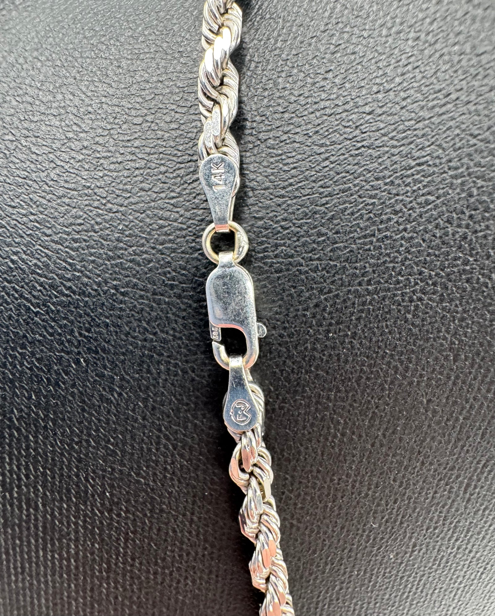 4mm Rope Chain 20 inches (DIAMOND CUT)