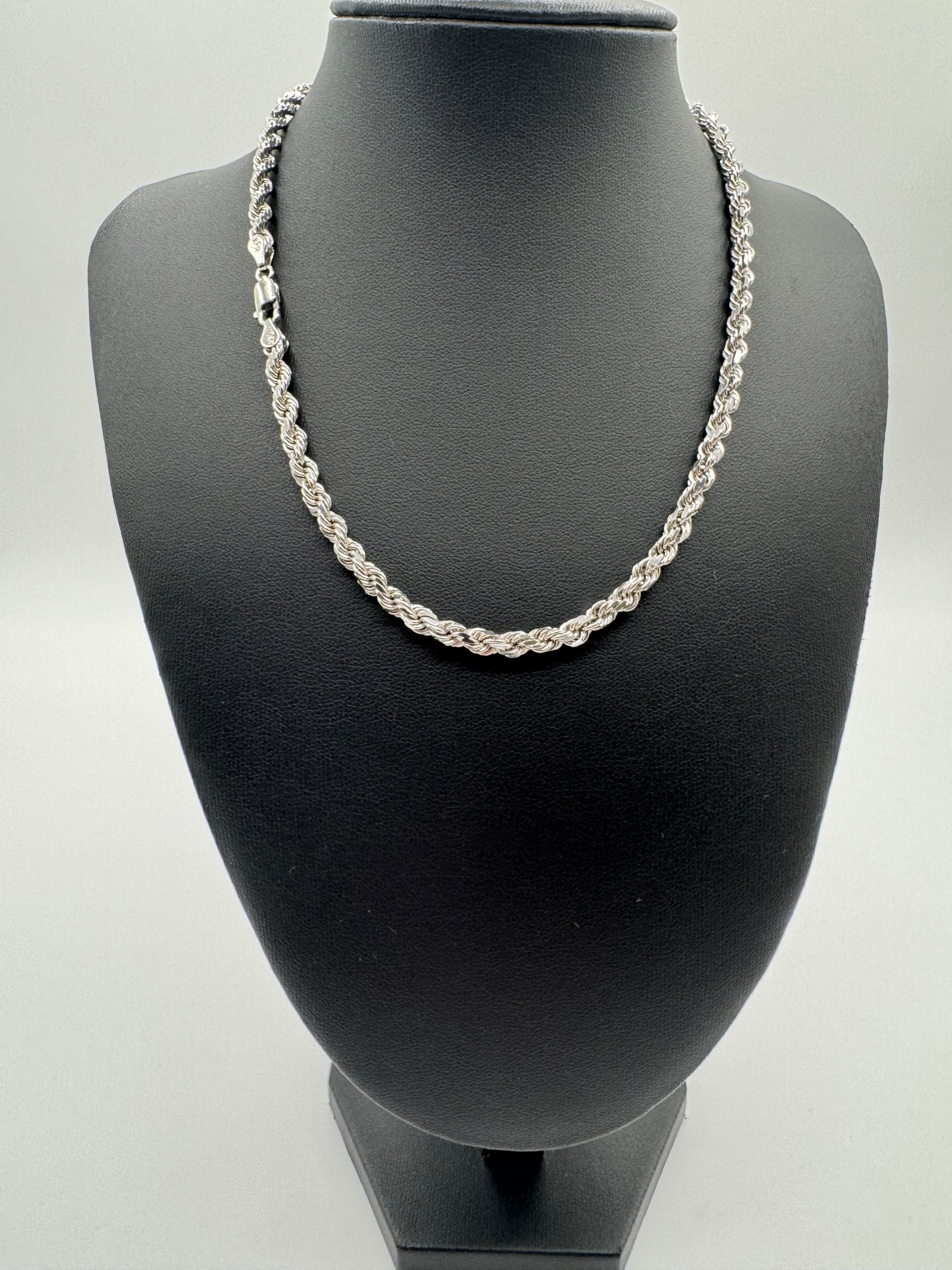 5mm Rope Chain 16 inches (DIAMOND CUT)