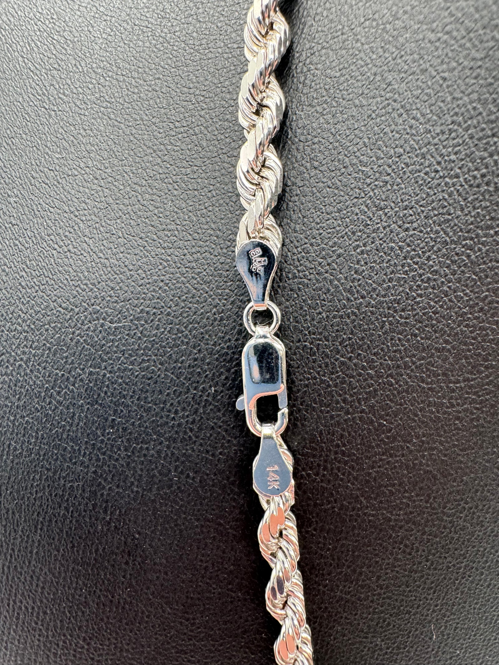 5mm Rope Chain 16 inches (DIAMOND CUT)