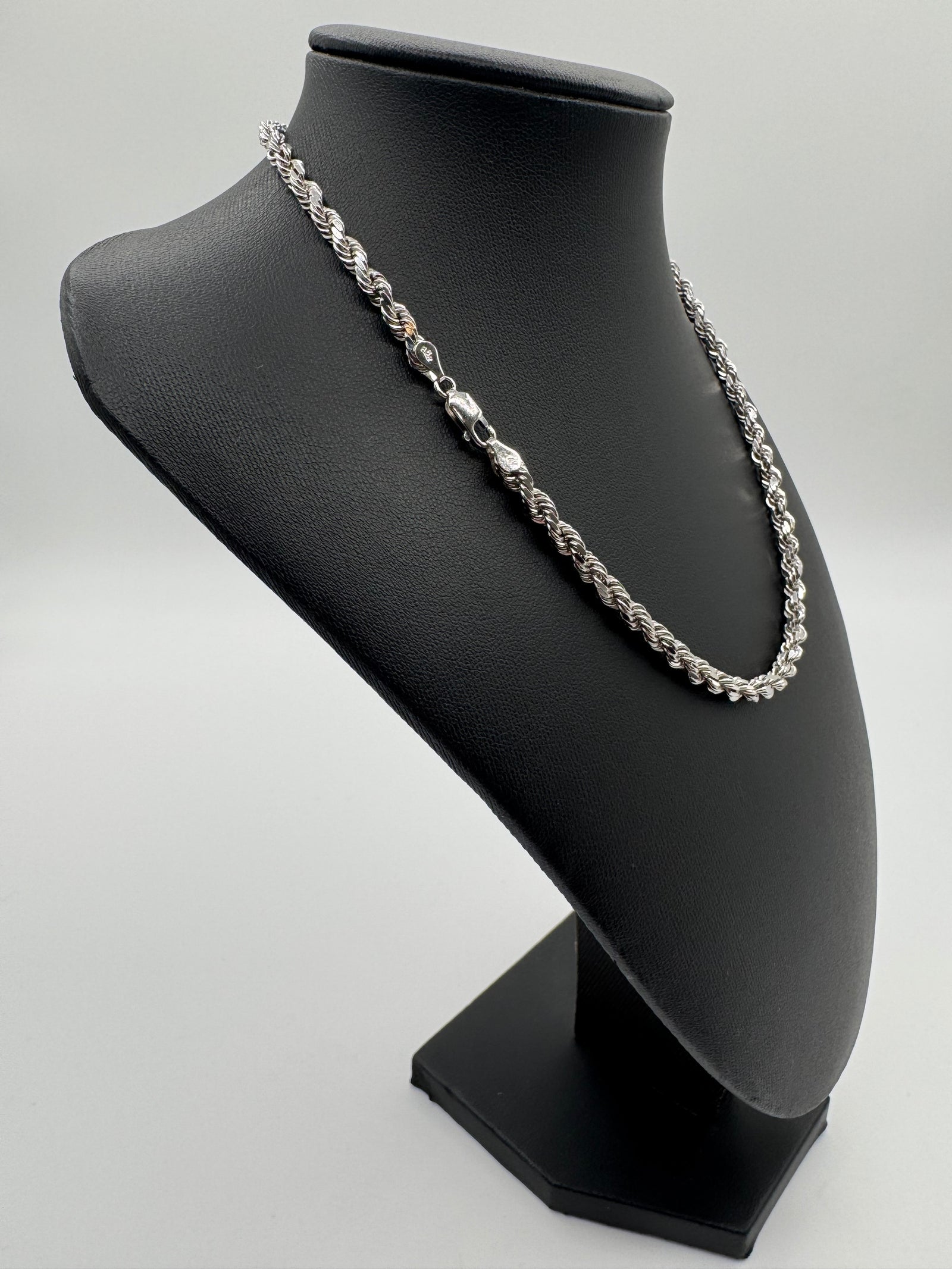 5mm Rope Chain 16 inches (DIAMOND CUT)