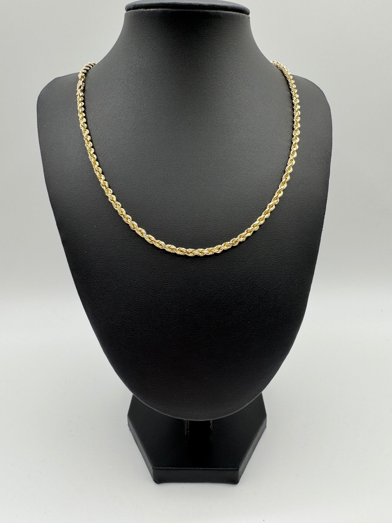 3.5mm Rope Chain 20 inches (DIAMOND CUT)