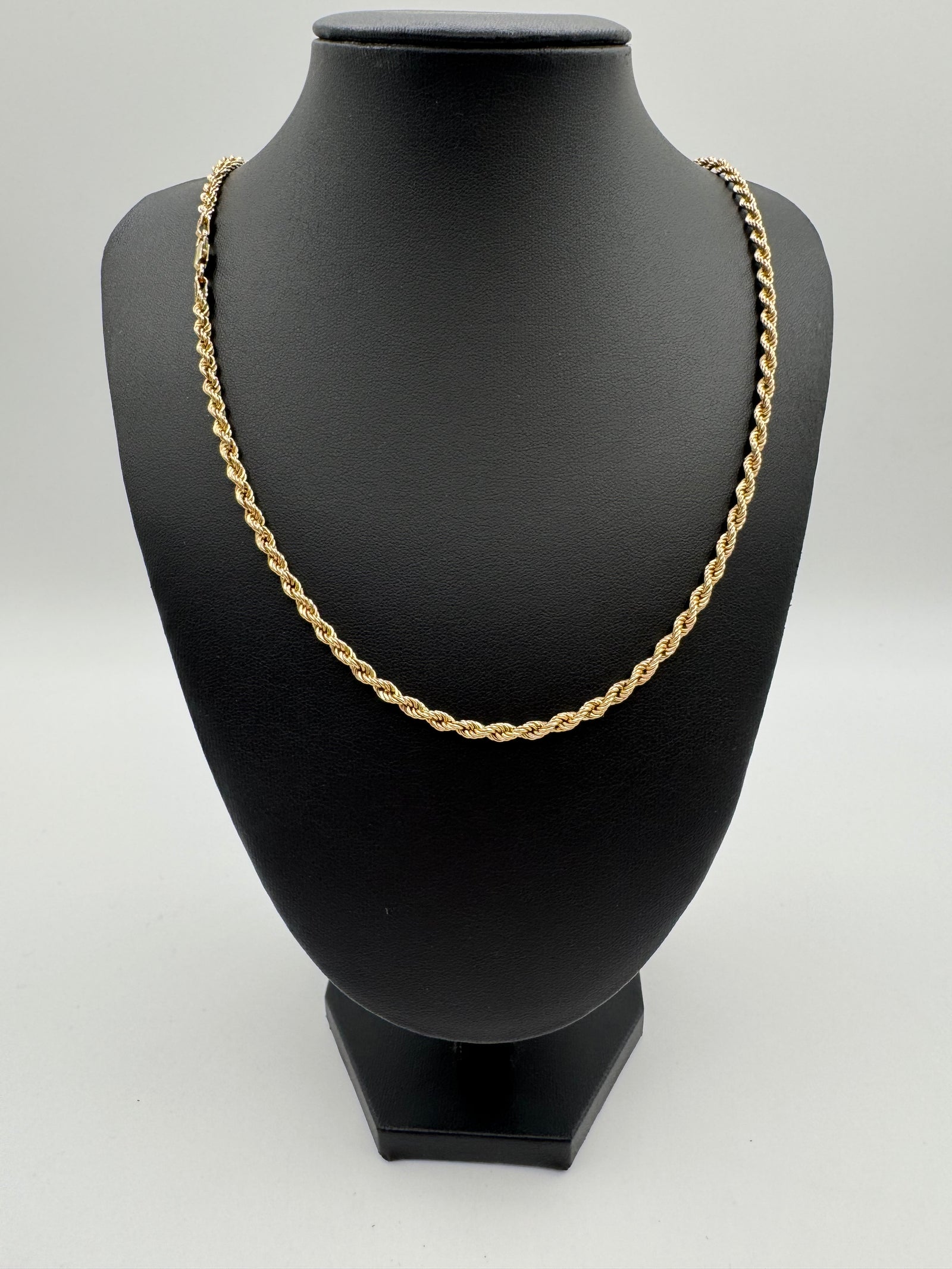 3.5mm HOLLOW Rope Chain 24 inches